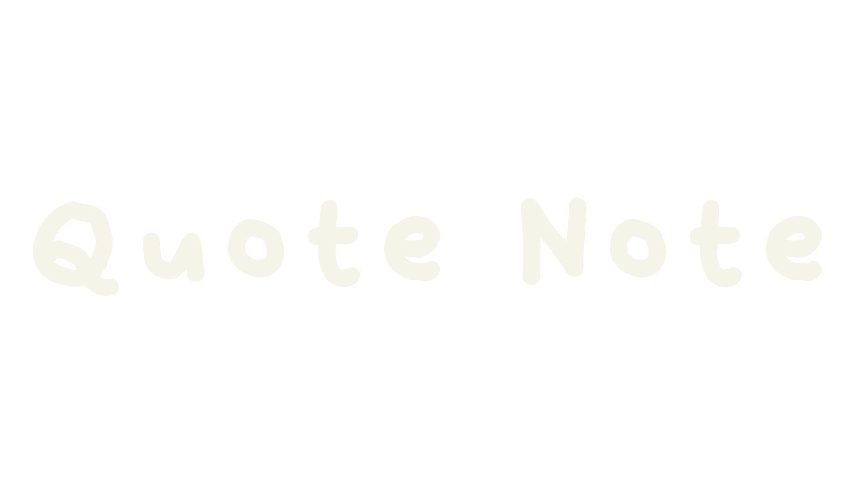 Quote Note, cute font preview