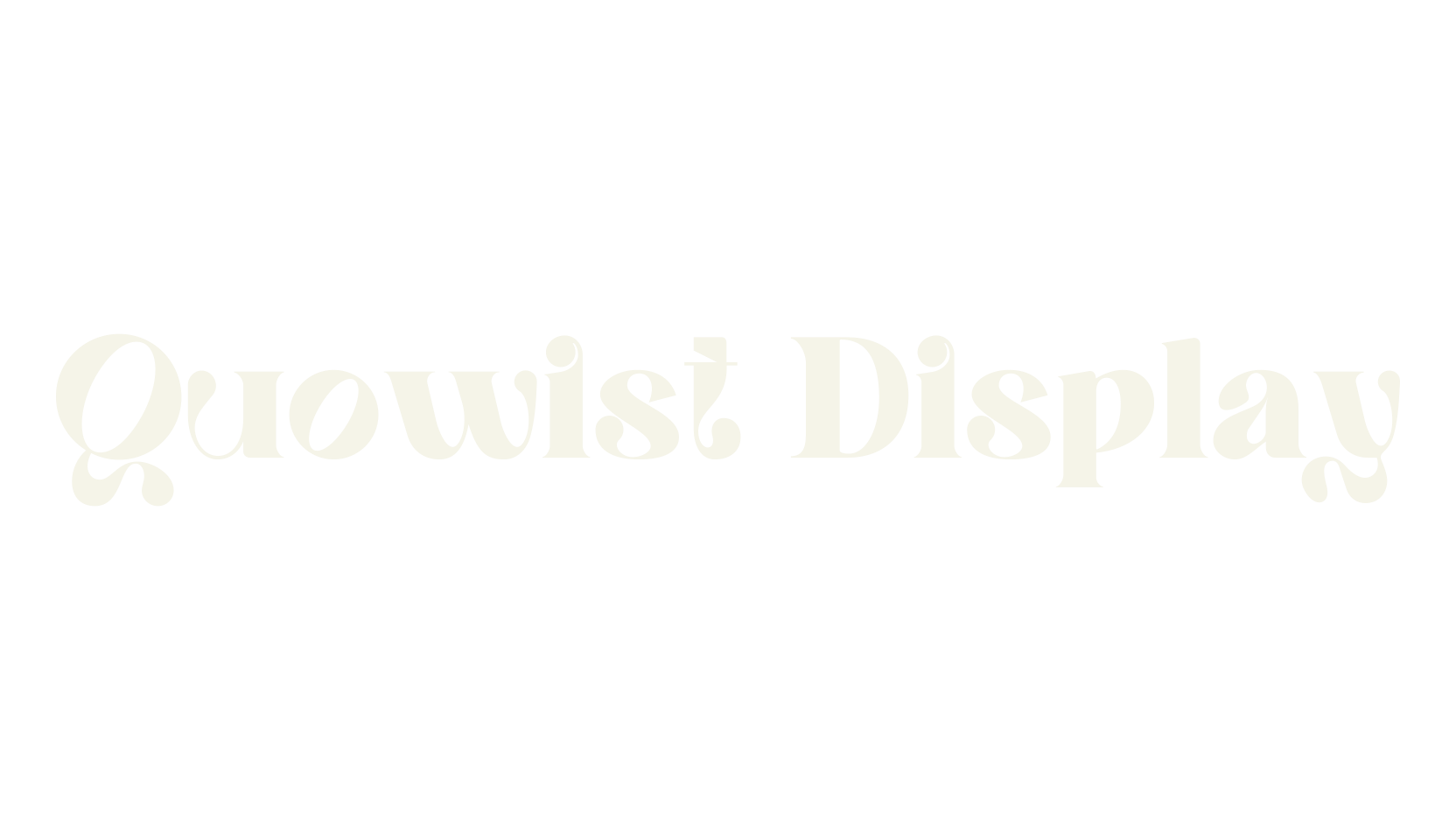 Quowist Display, premium font preview