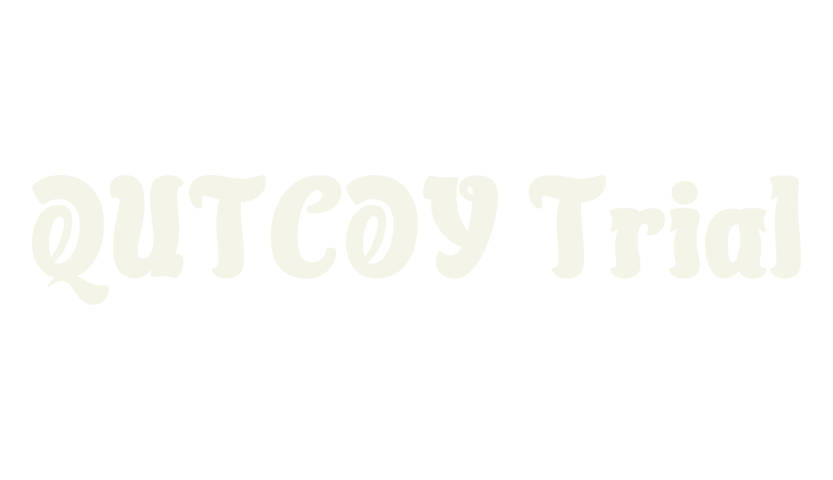 QUTCOY Trial, band font preview