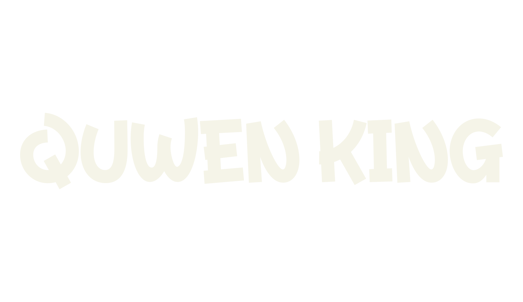 QUWEN KING, gaming font preview