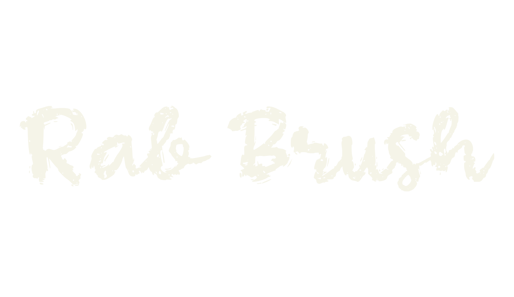 Rab Brush, cursive font preview