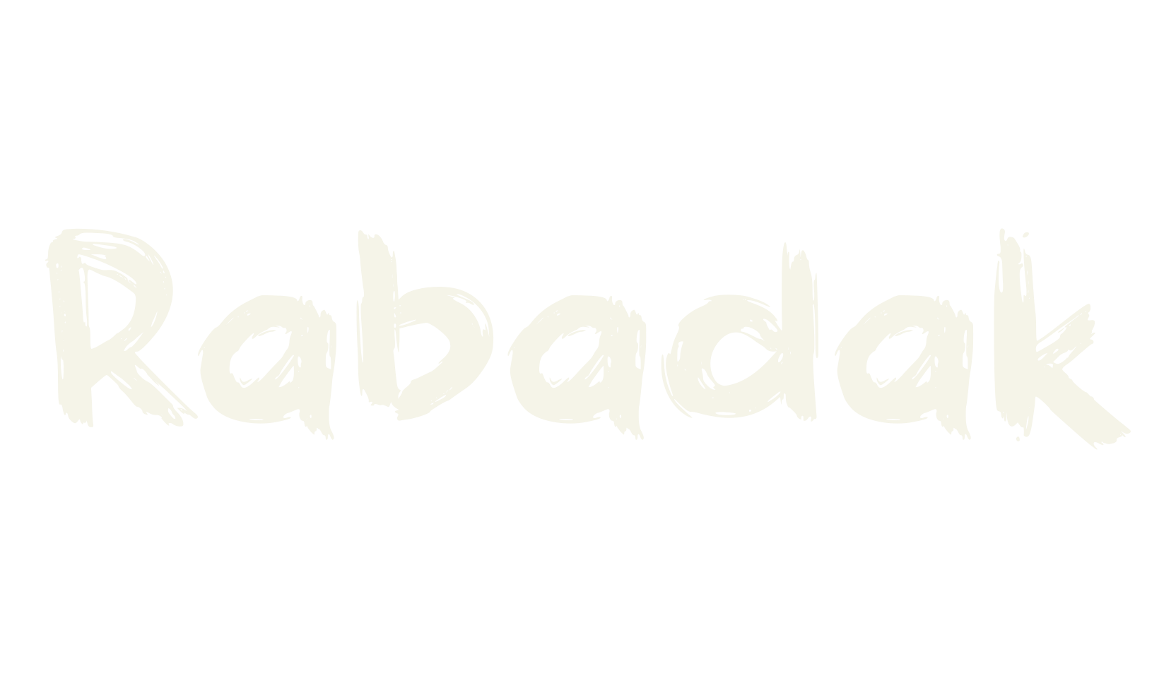 Rabadak, artsy font preview
