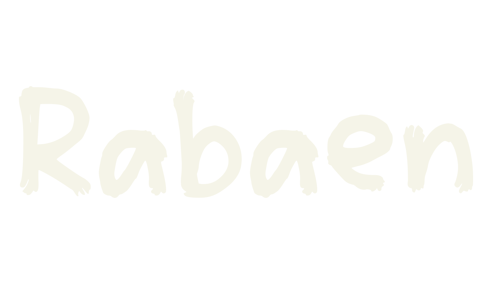 Rabaen, handwritten font preview
