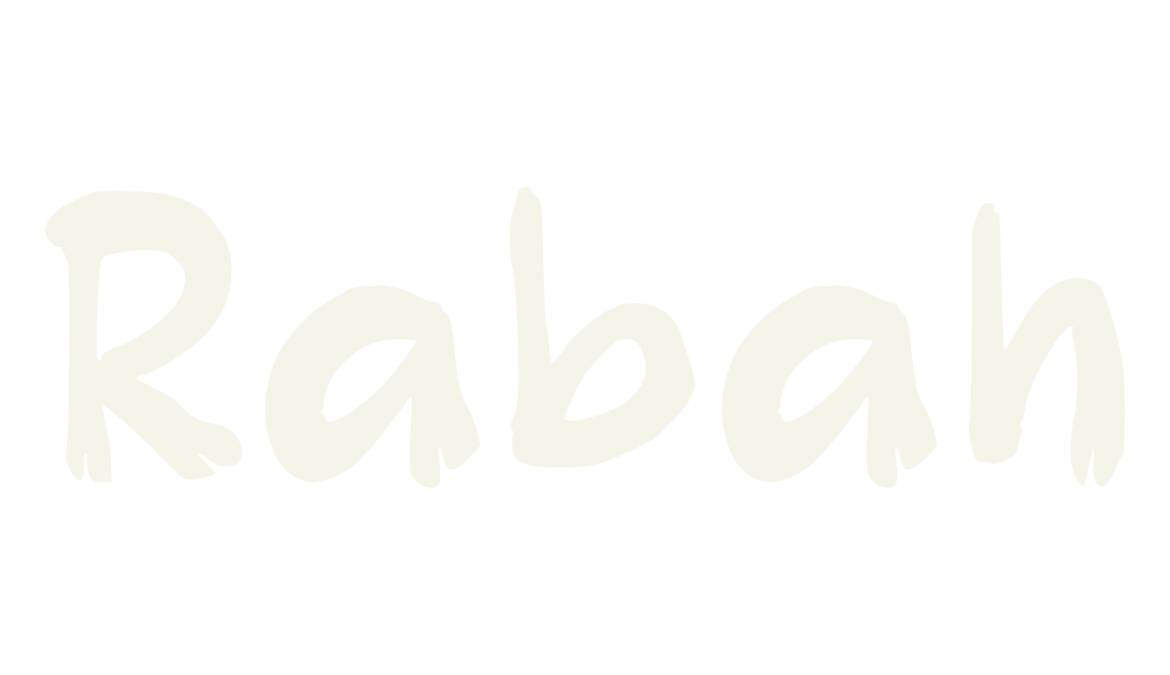 Rabah, fashion sign font preview