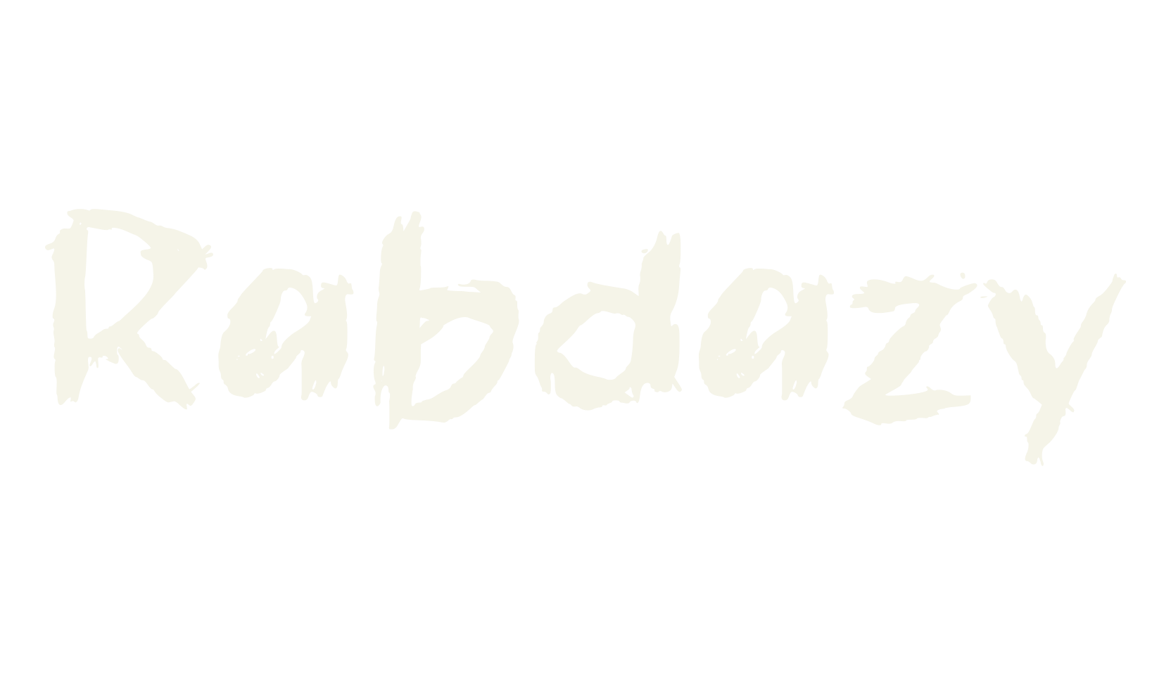 Rabdazy, handwritten font preview