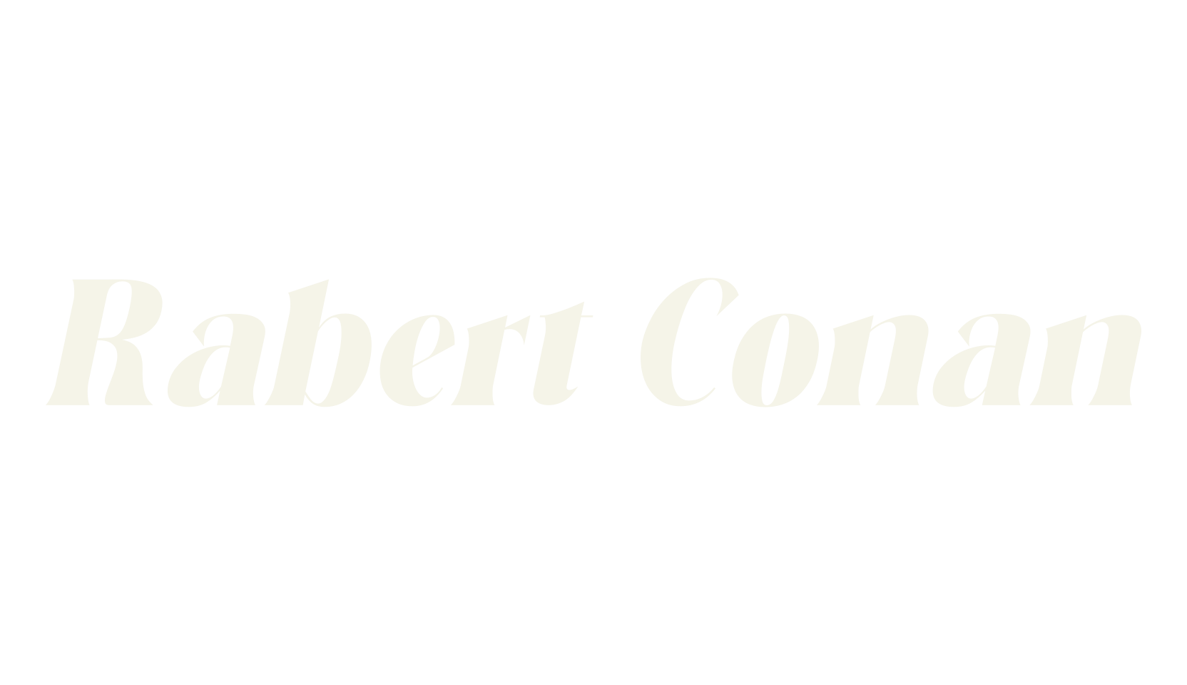 Rabert Conan, modern font preview