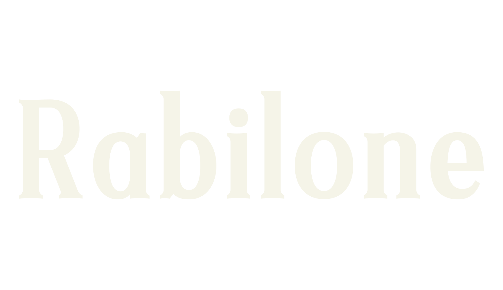 Rabilone, serif font preview