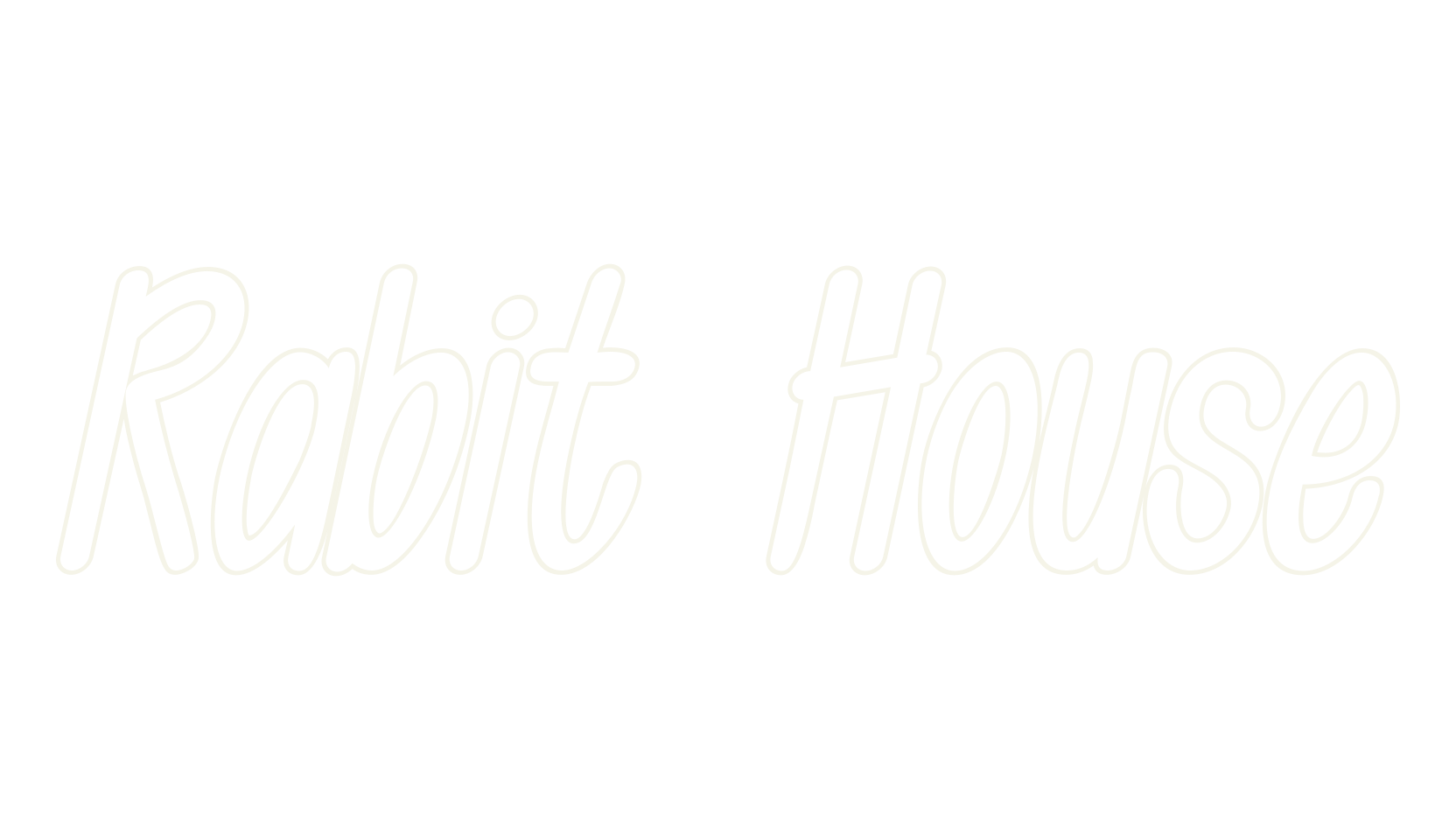 Rabit House, comic sans font preview