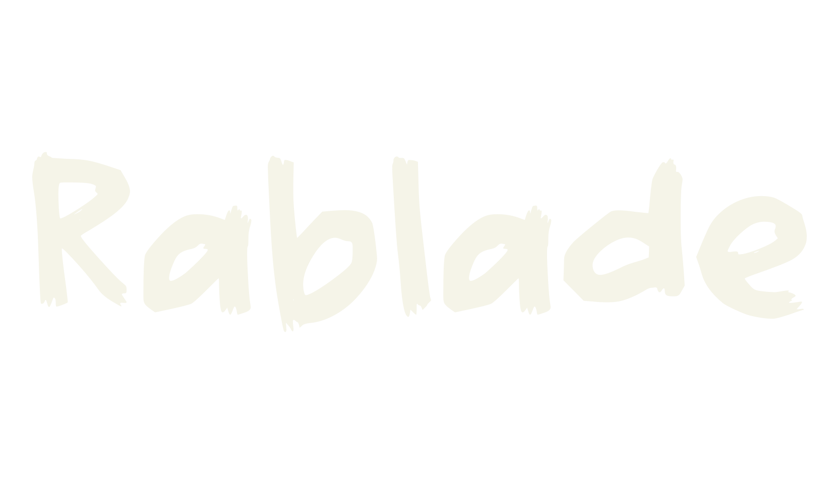 Rablade, fashion sign font preview