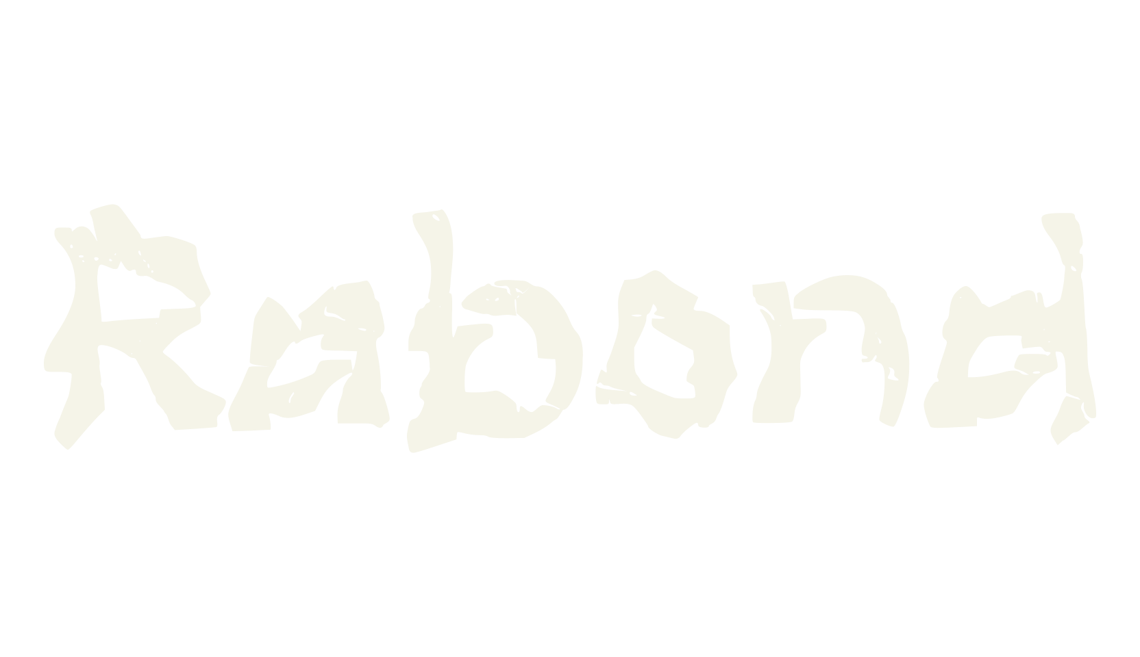 Rabond, fashion sign font preview