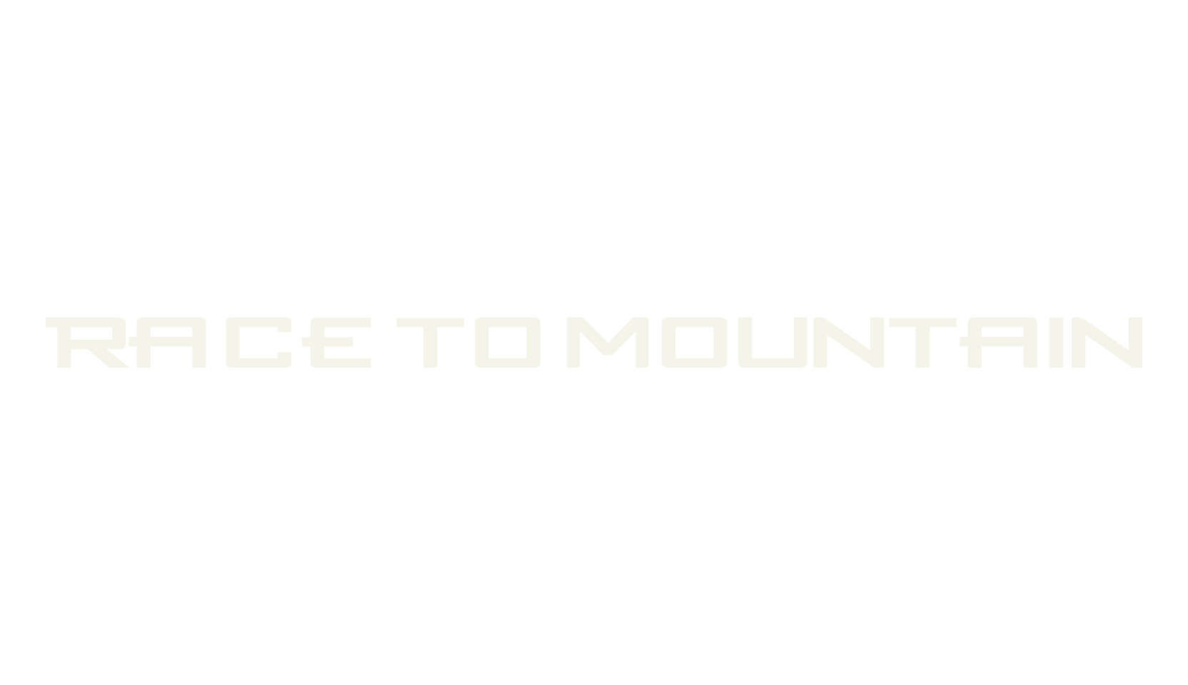 RACE to MOUNTAIN, display market font preview