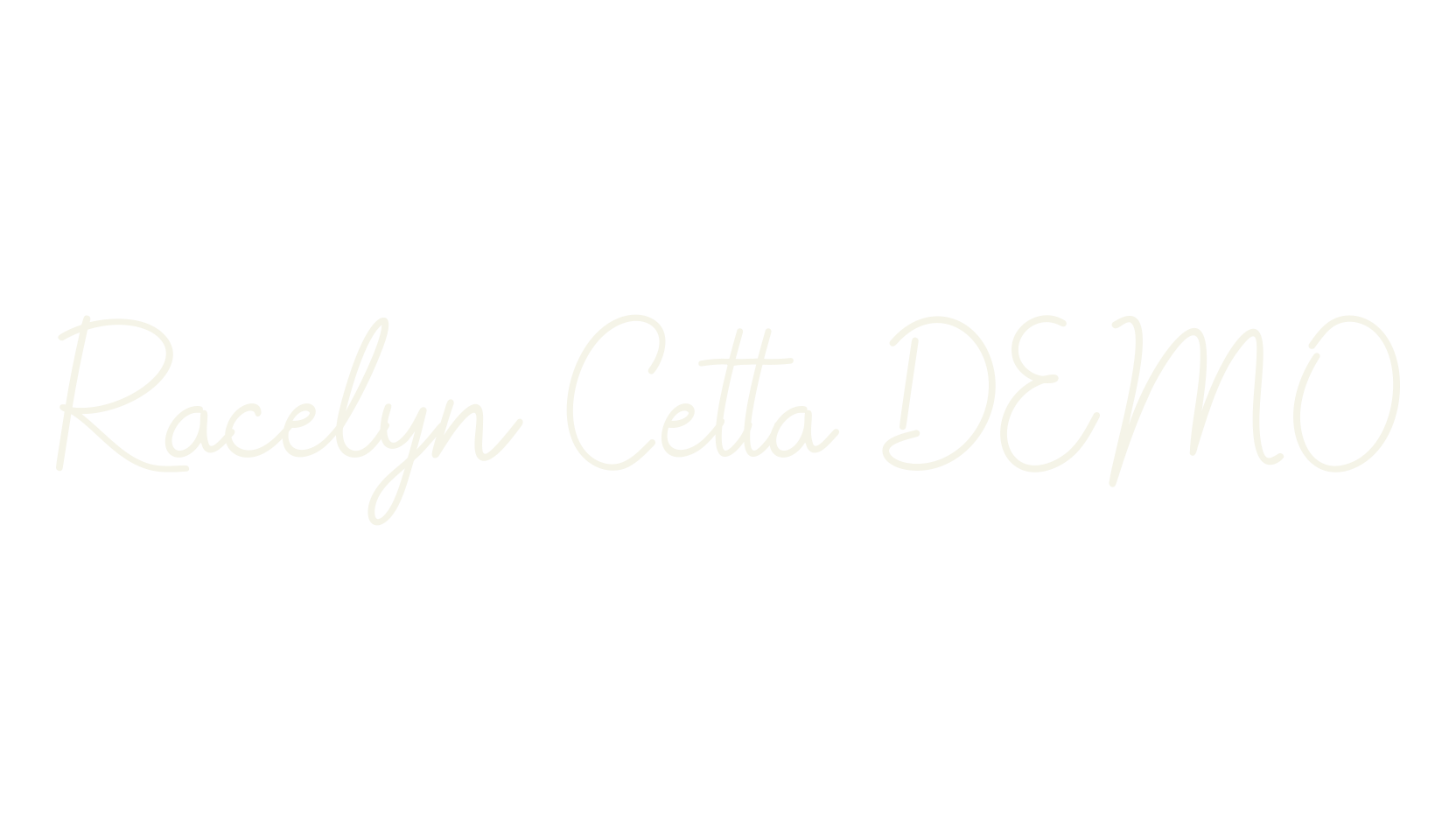 Racelyn Cetta DEMO, cute font preview