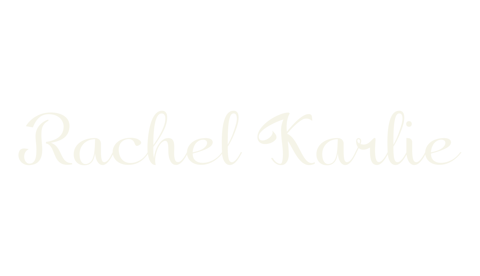 Rachel Karlie, calligraphy font preview