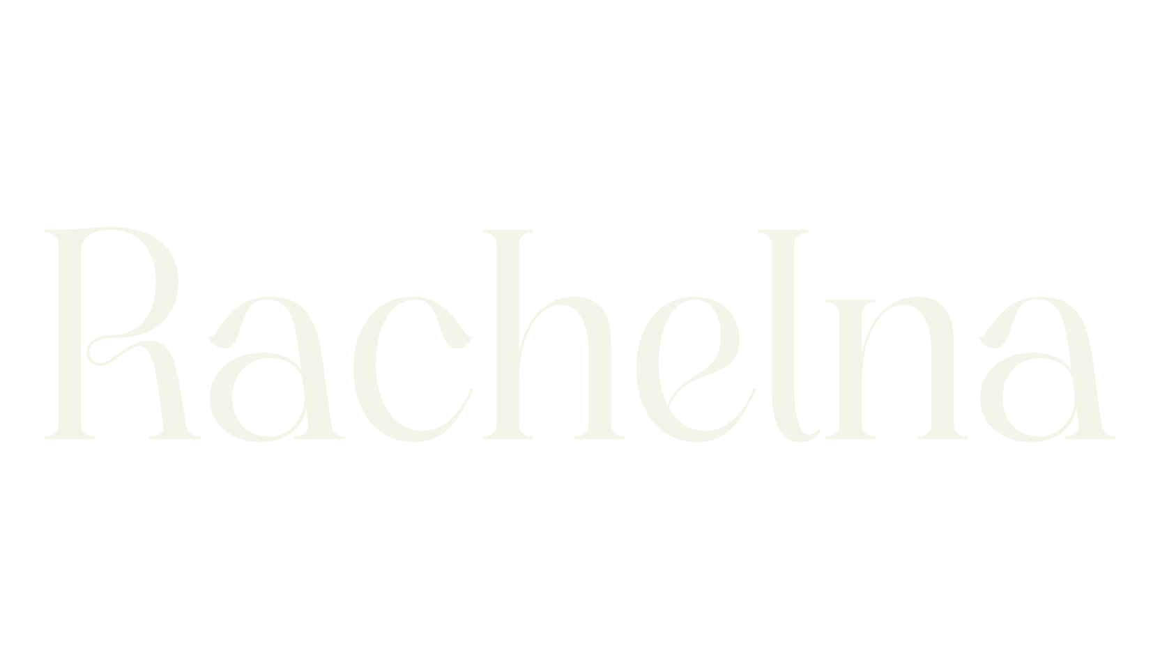 Rachelna, serif font preview