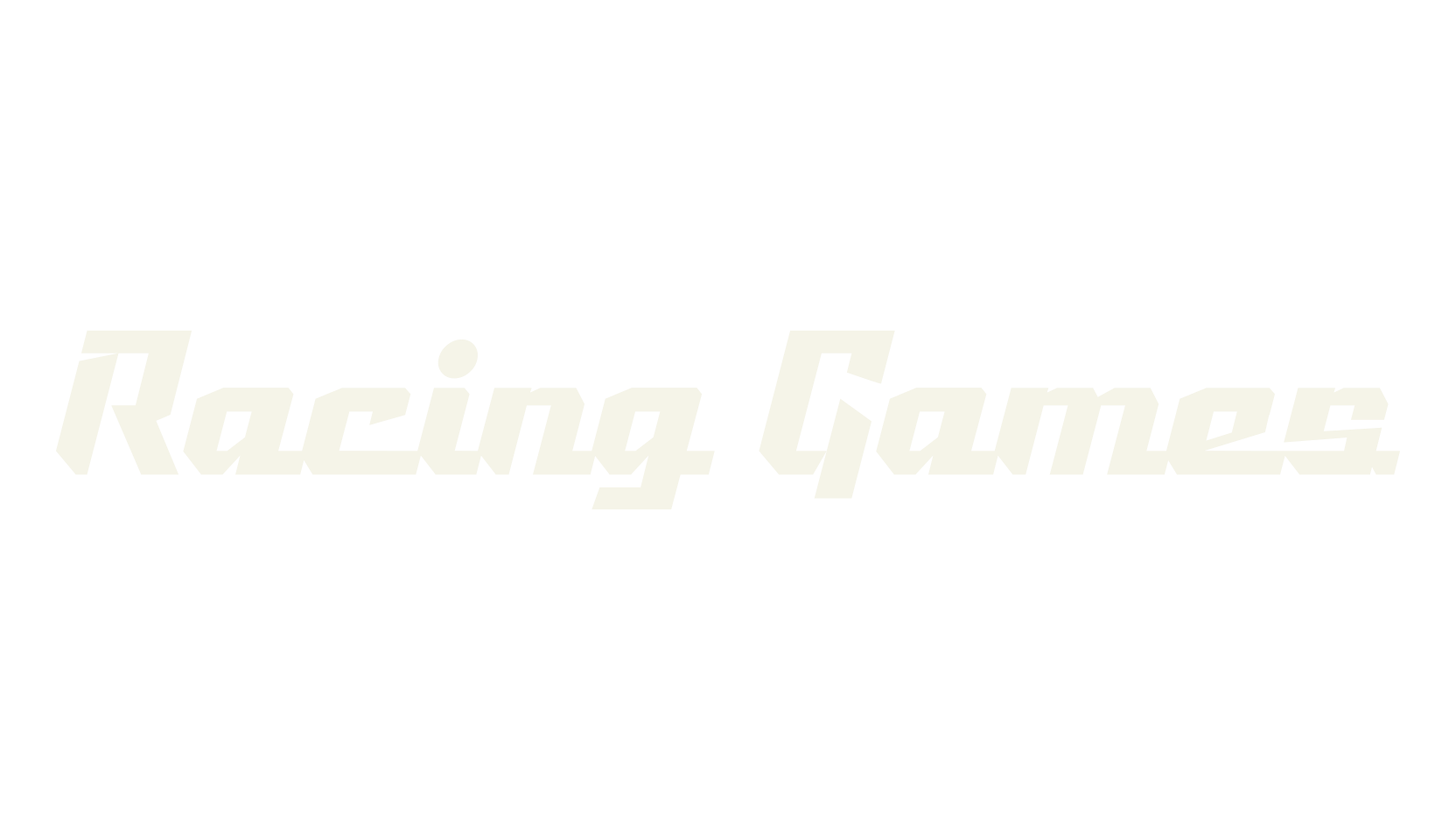 Racing Games, racing font preview
