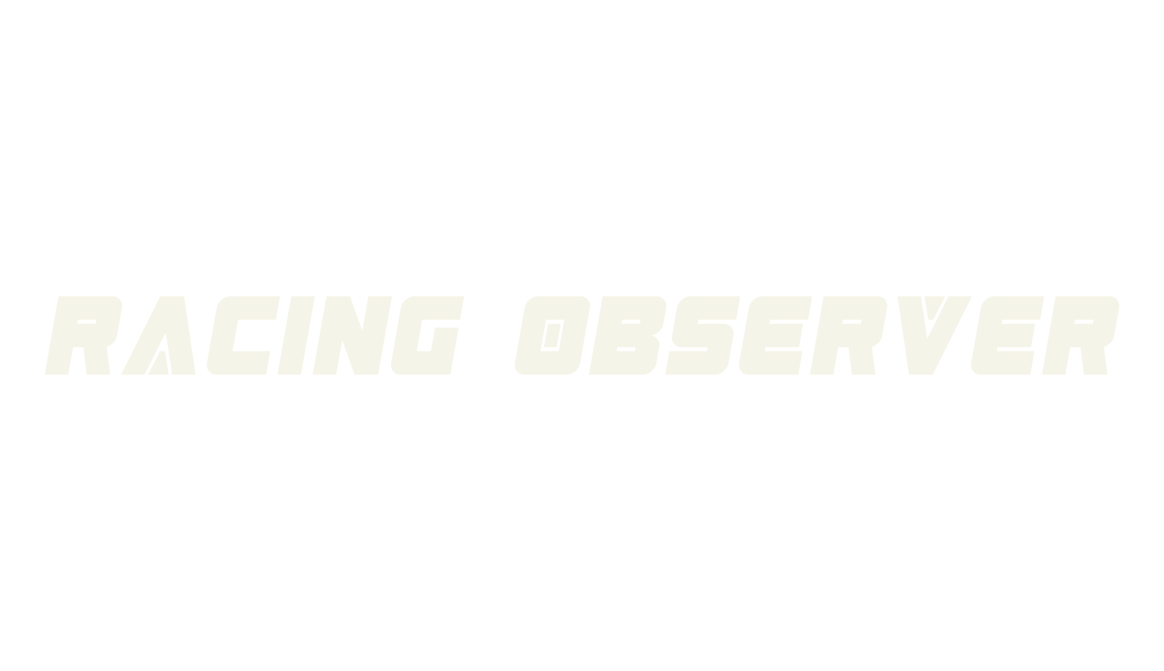 Racing Observer, racing font preview