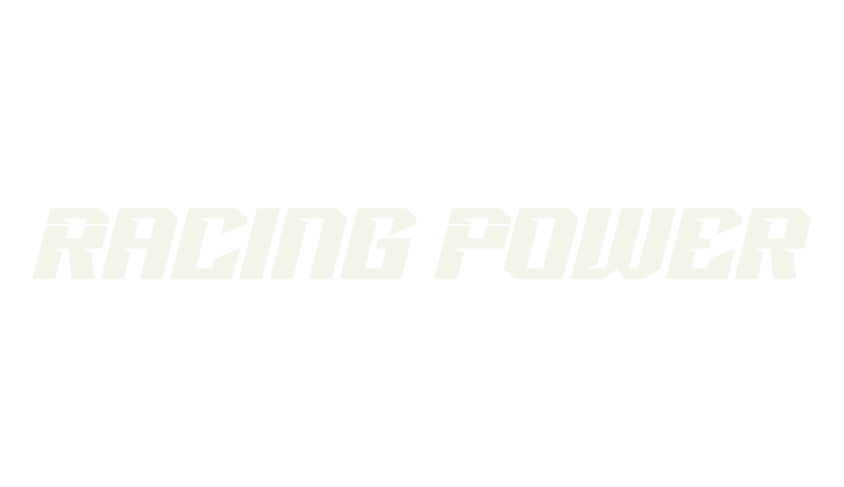 Racing Power, racing font preview