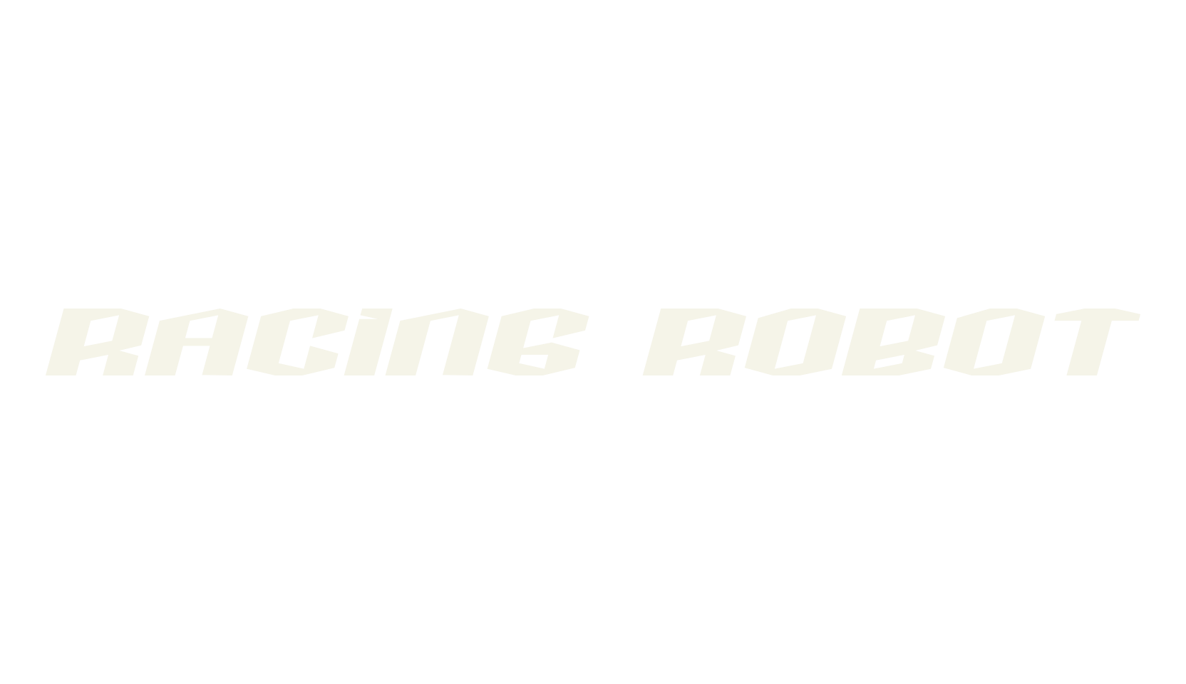Racing Robot, racing font preview