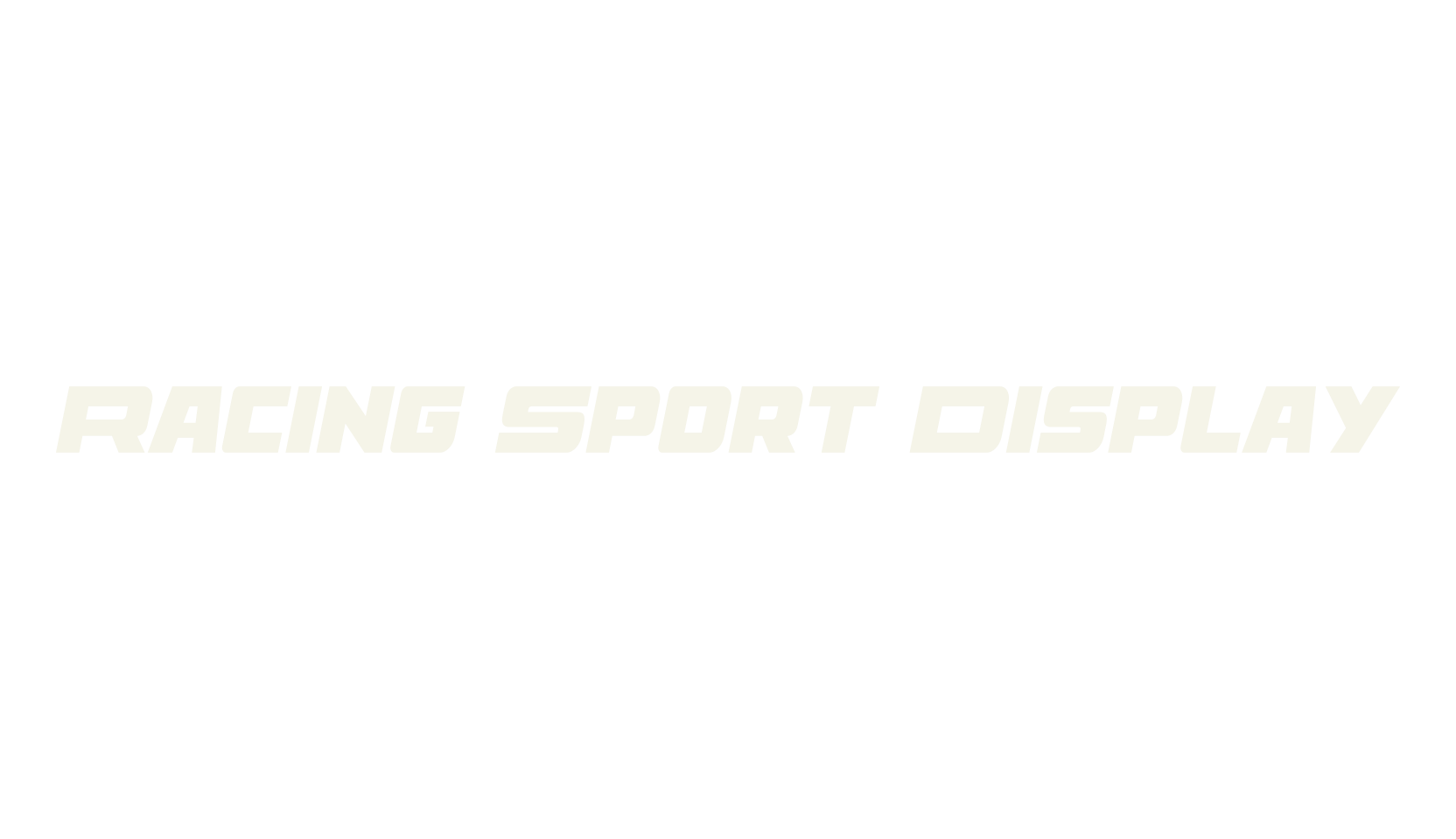 Racing Sport Display, racing font preview