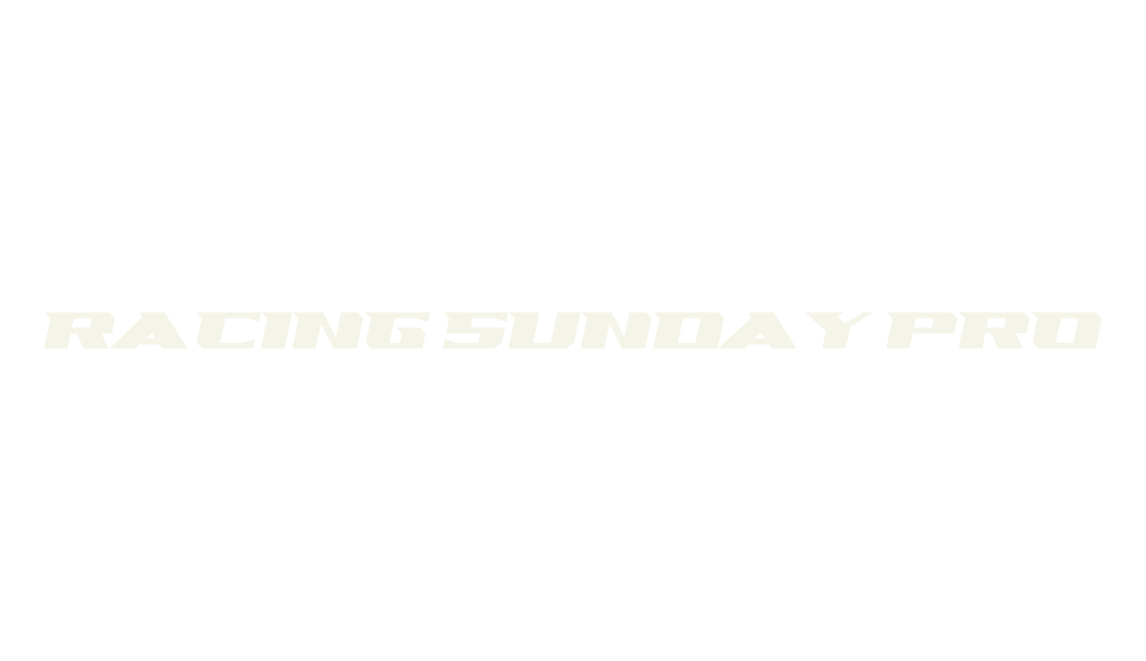 Racing Sunday Pro, jersey font preview
