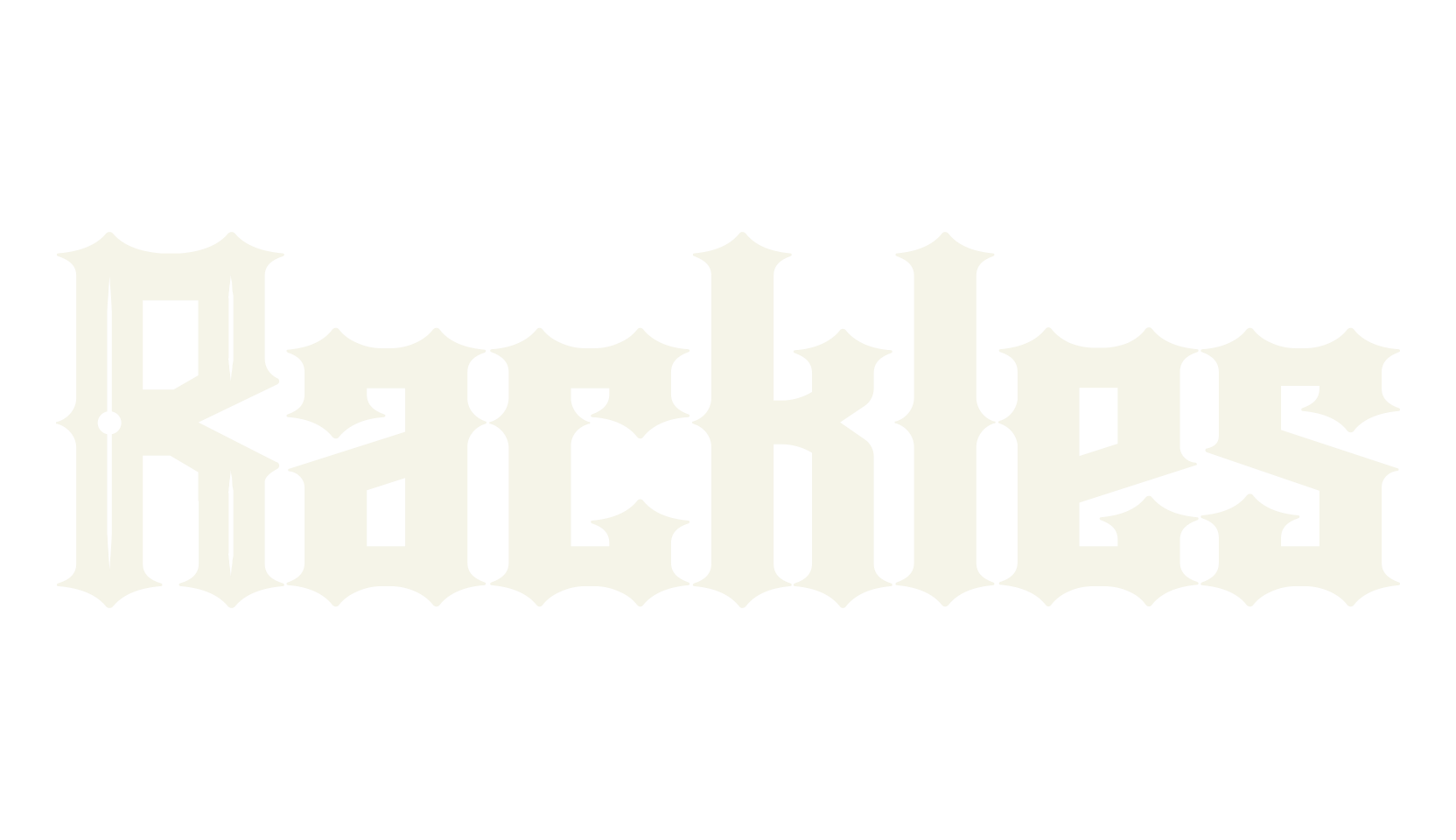 Rackles, fantasy font preview