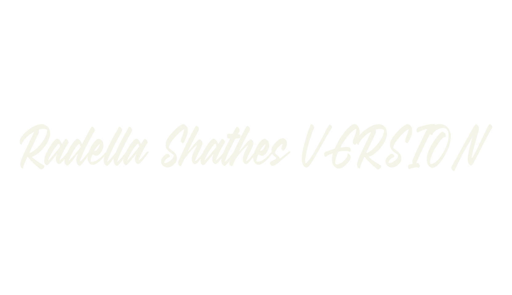 Radella Shathes VERSION, script font preview