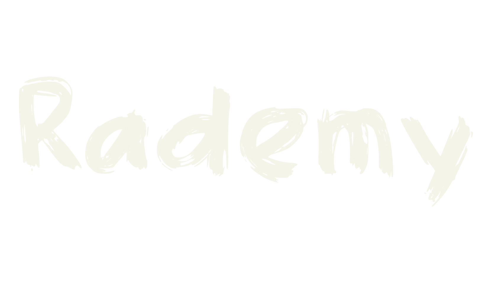 Rademy, handwritten font preview