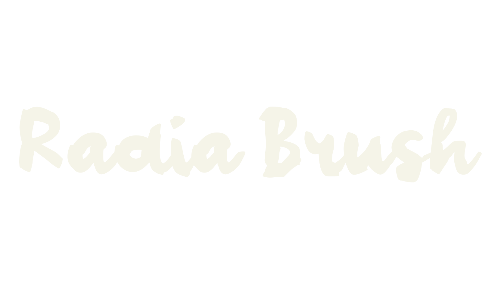 Radia Brush, cursive font preview