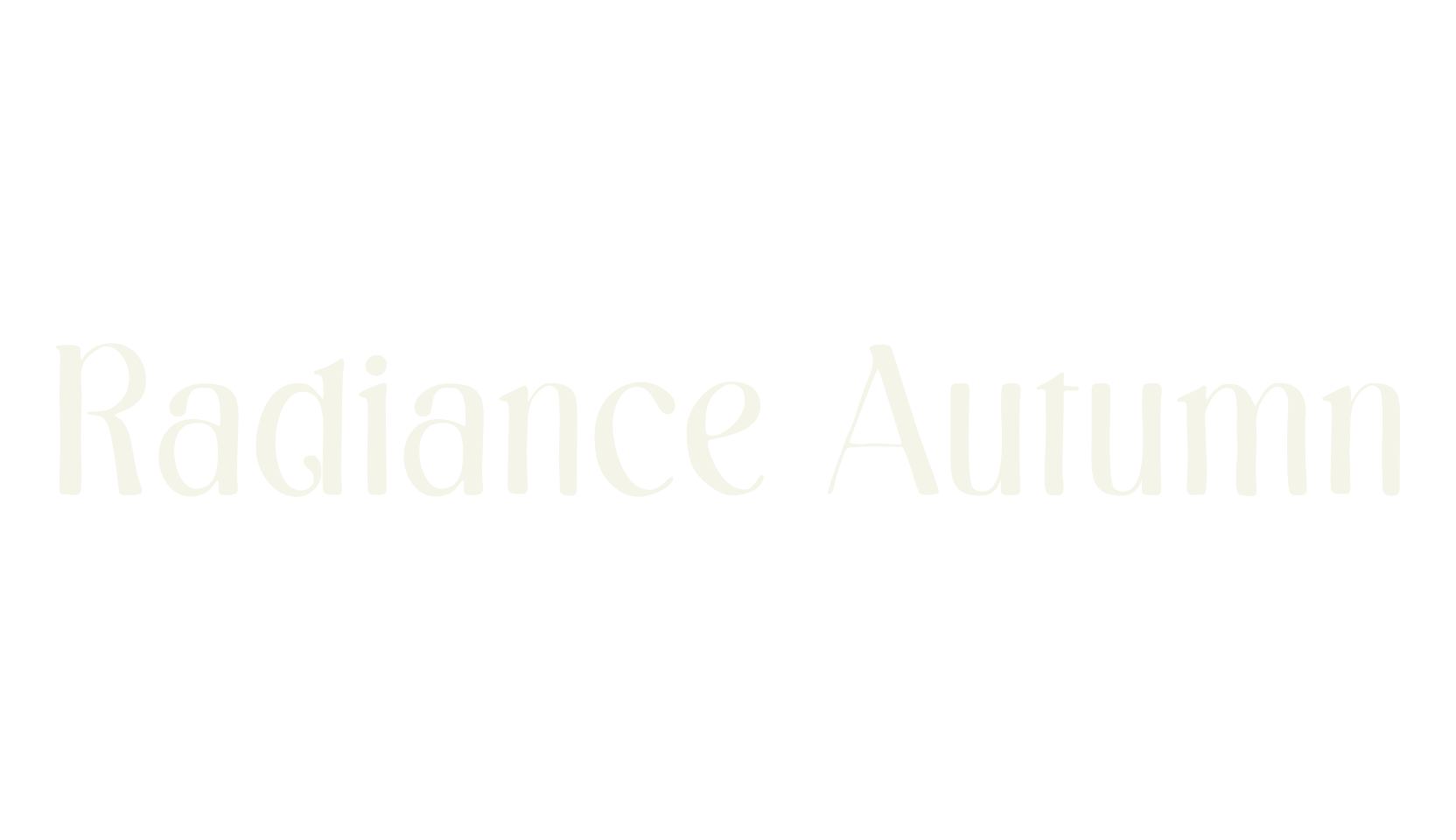 Radiance Autumn, handwritten font preview