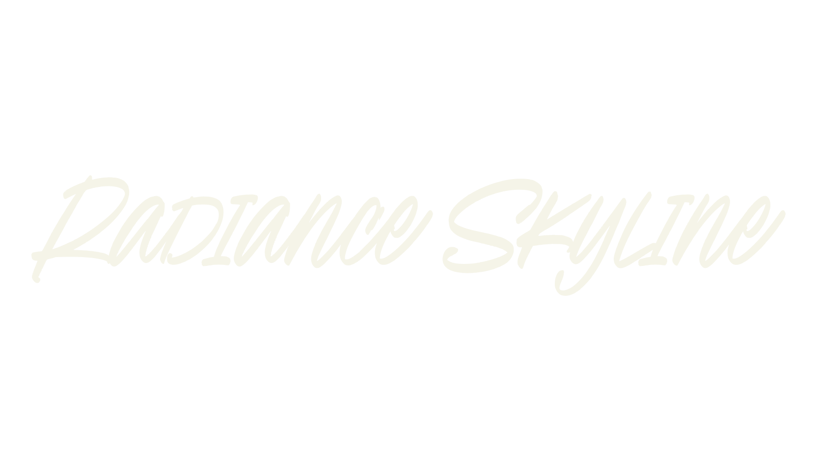 Radiance Skyline, typewriter font preview