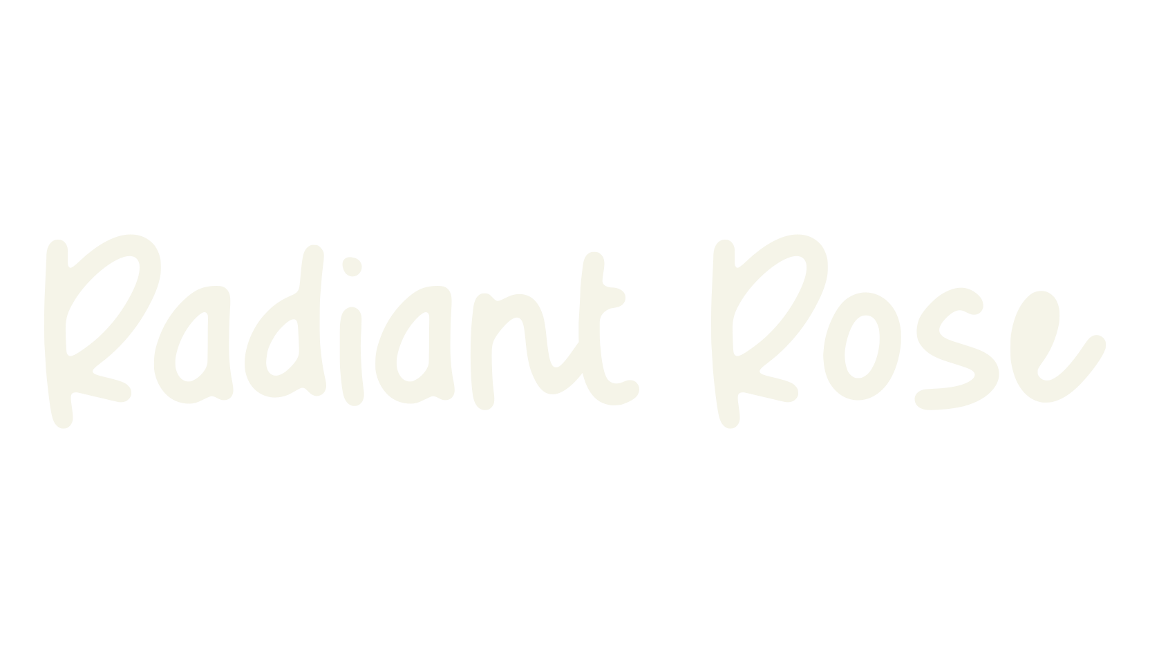 Radiant Rose, cursive font preview