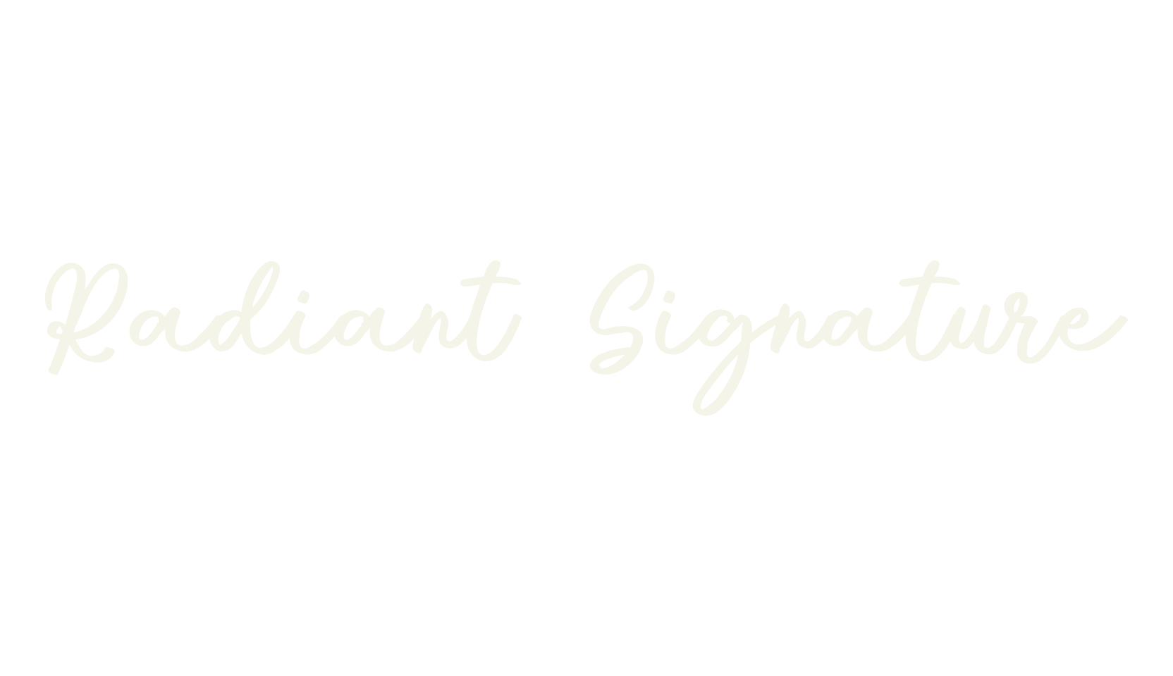 Radiant Signature, signature font preview