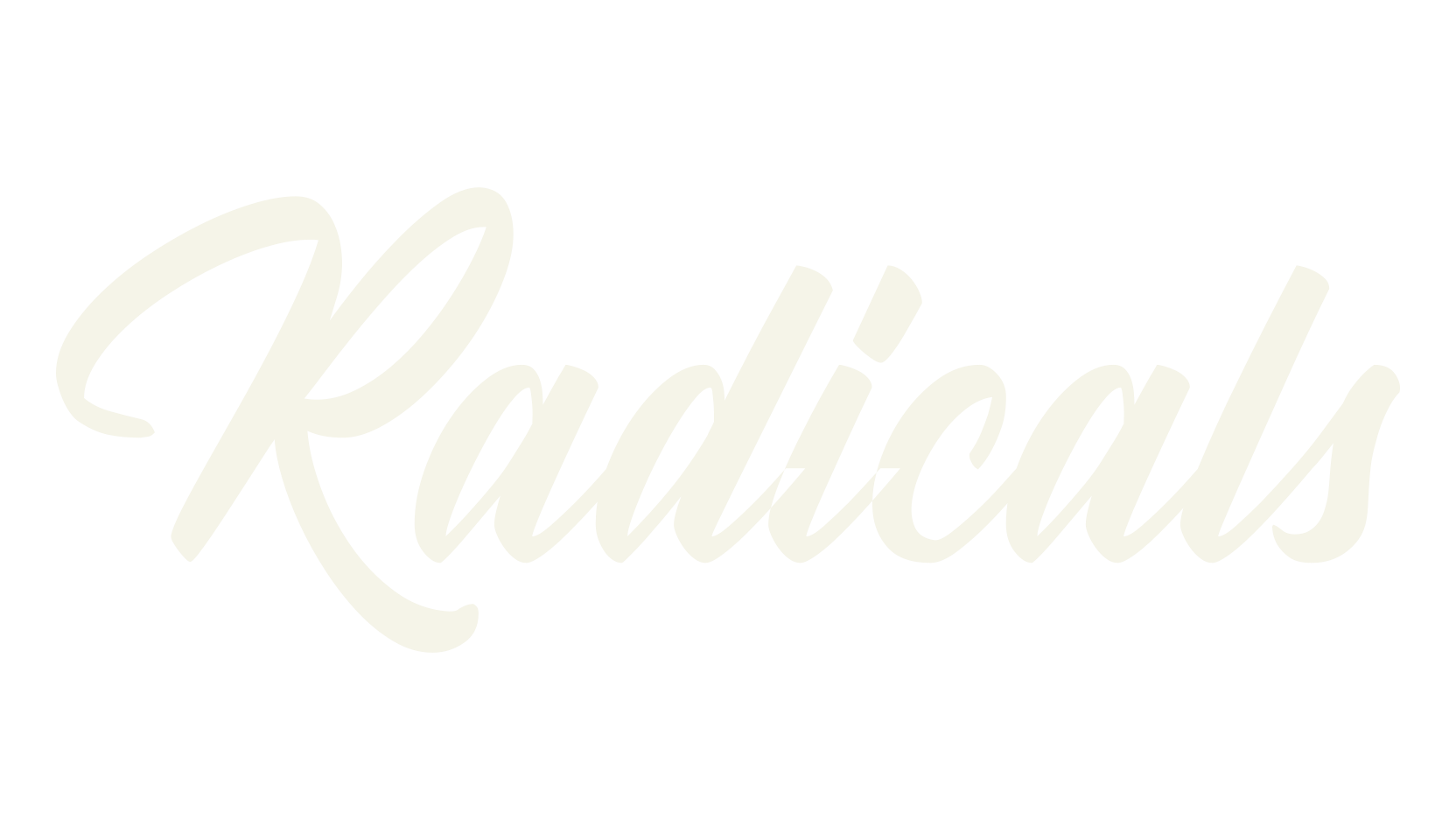 Radicals, fashion script font preview