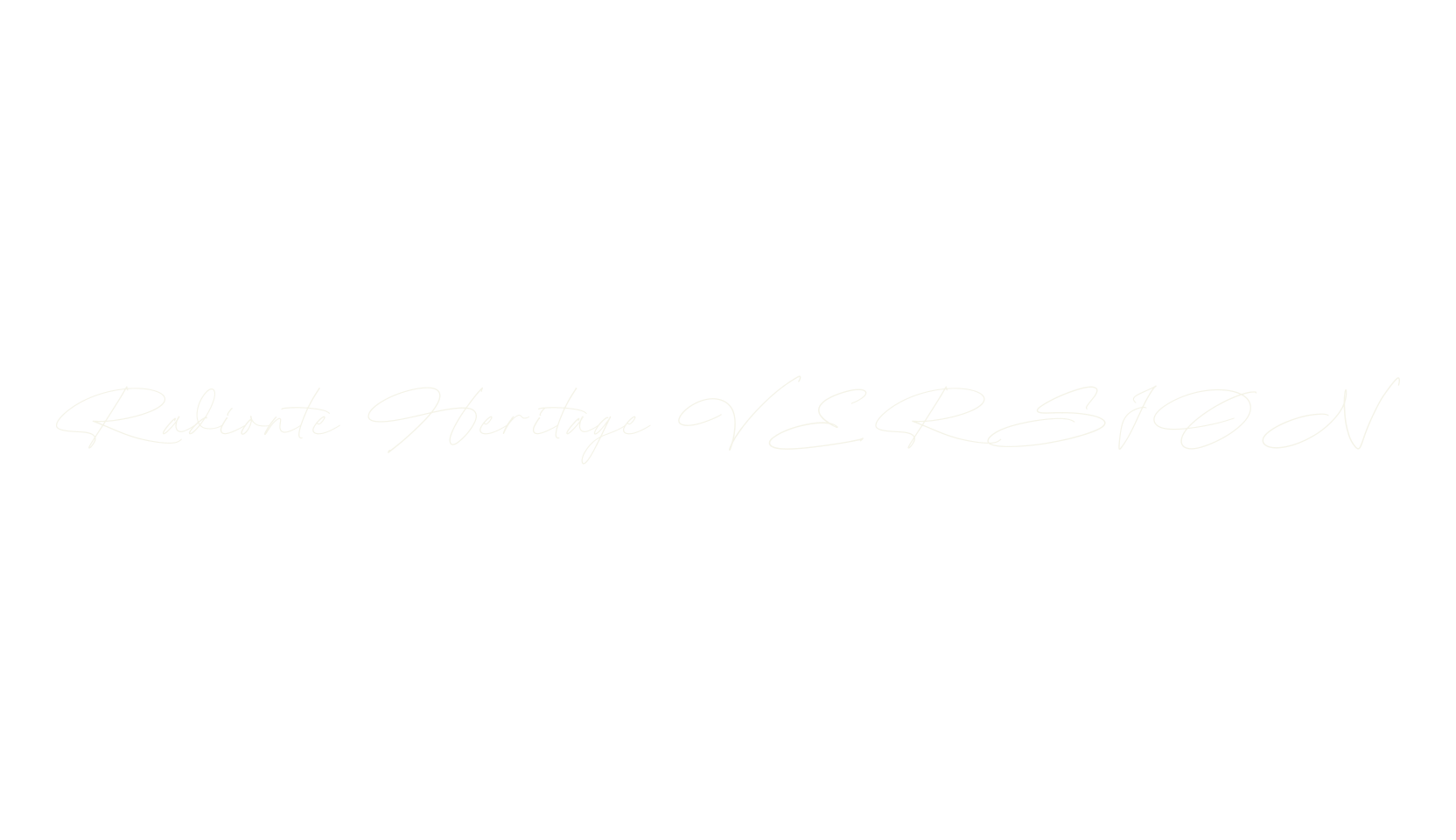 Radionte Heritage VERSION, script font preview
