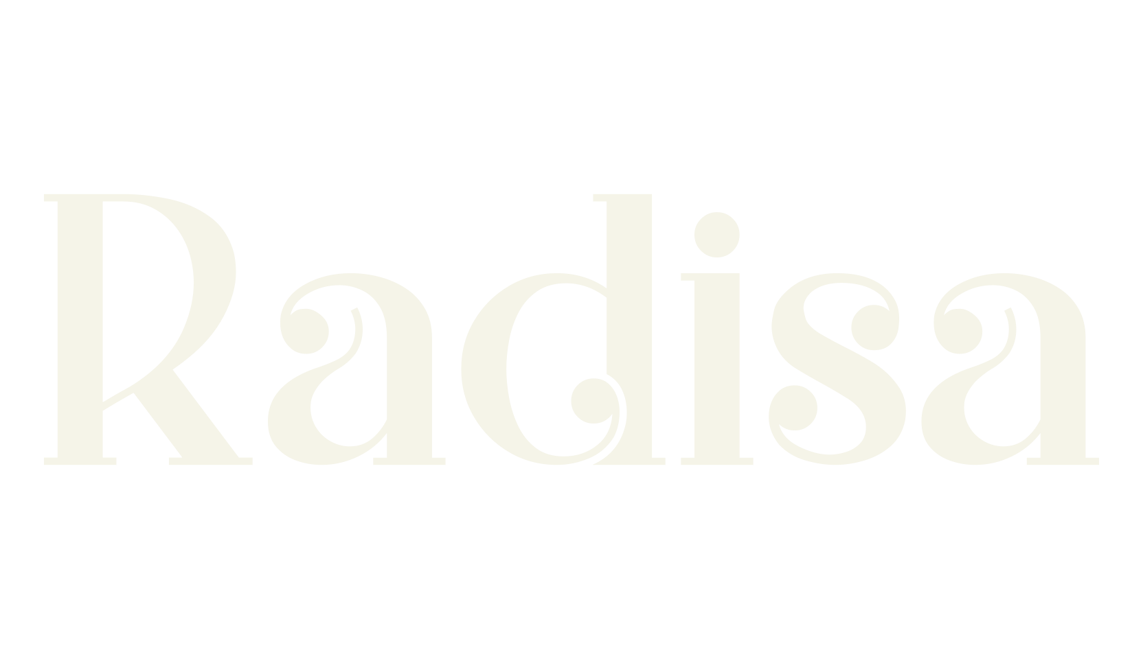 Radisa, serif font preview