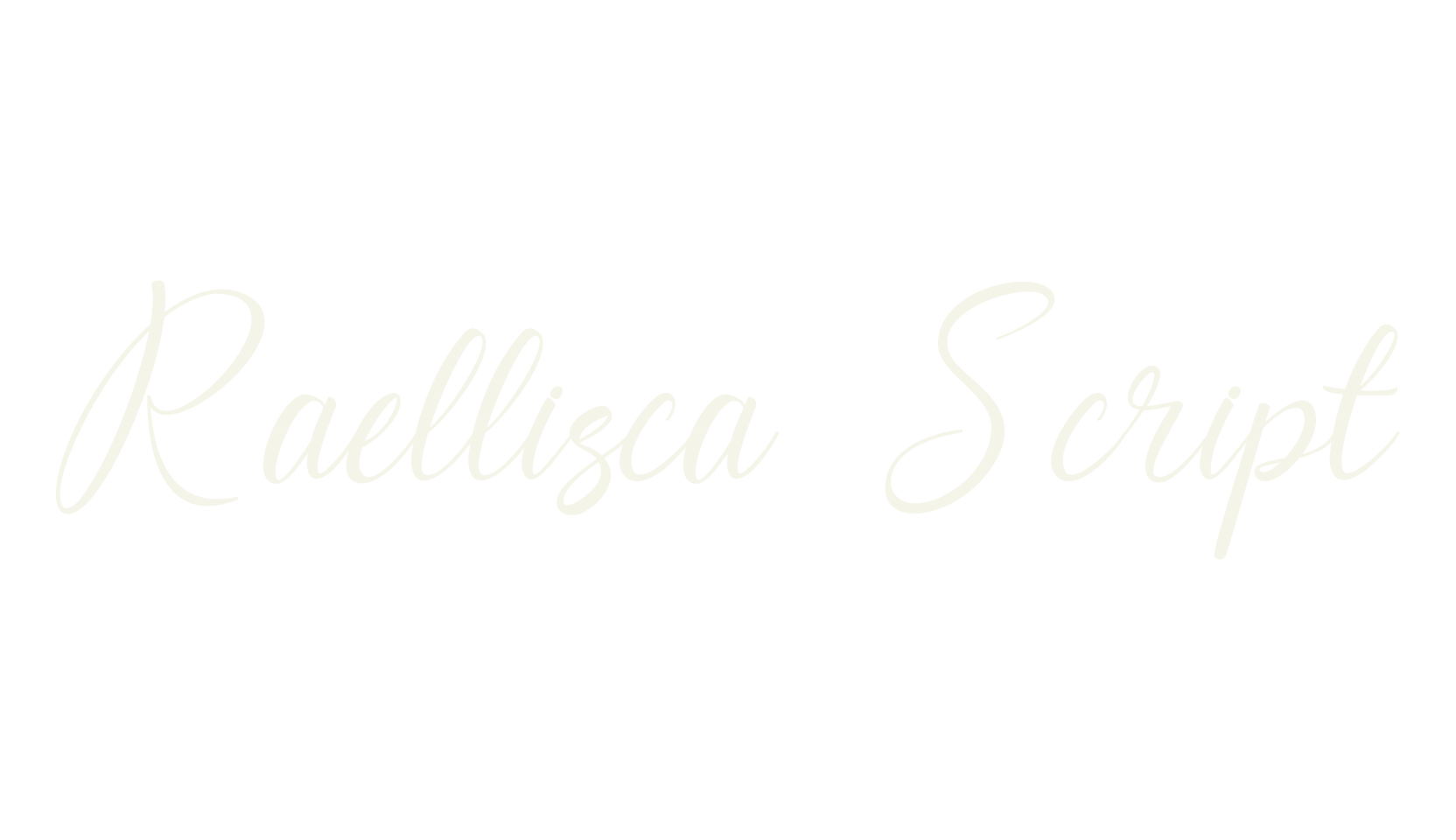Raellisca Script, script font preview