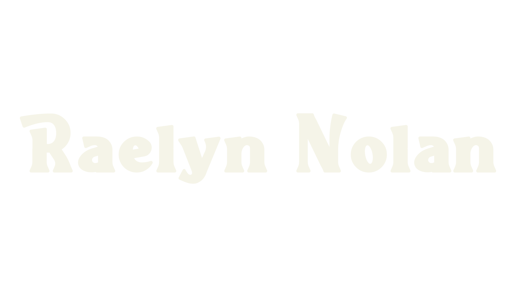 Raelyn Nolan, cute font preview