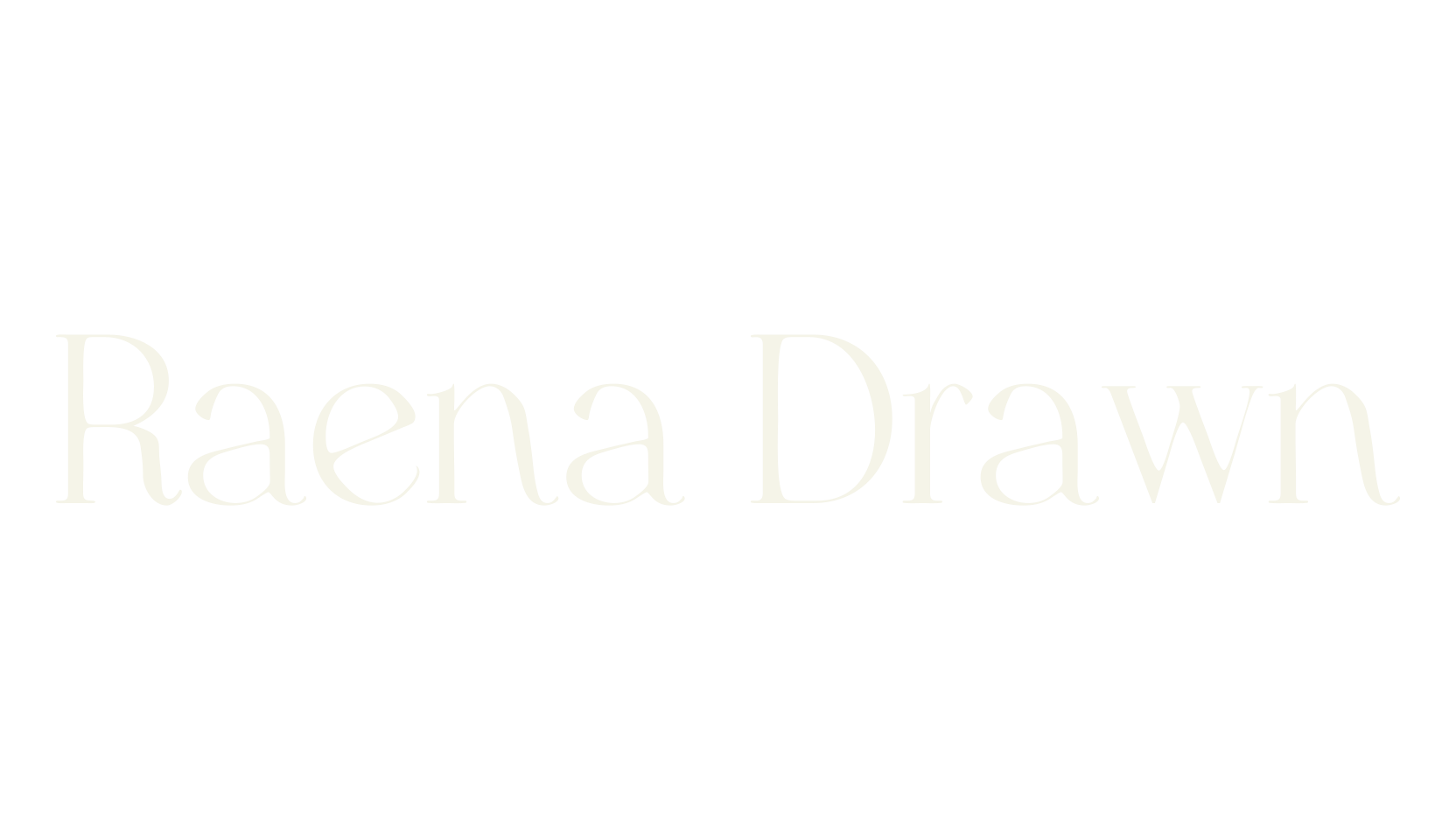 Raena Drawn, magazine font preview