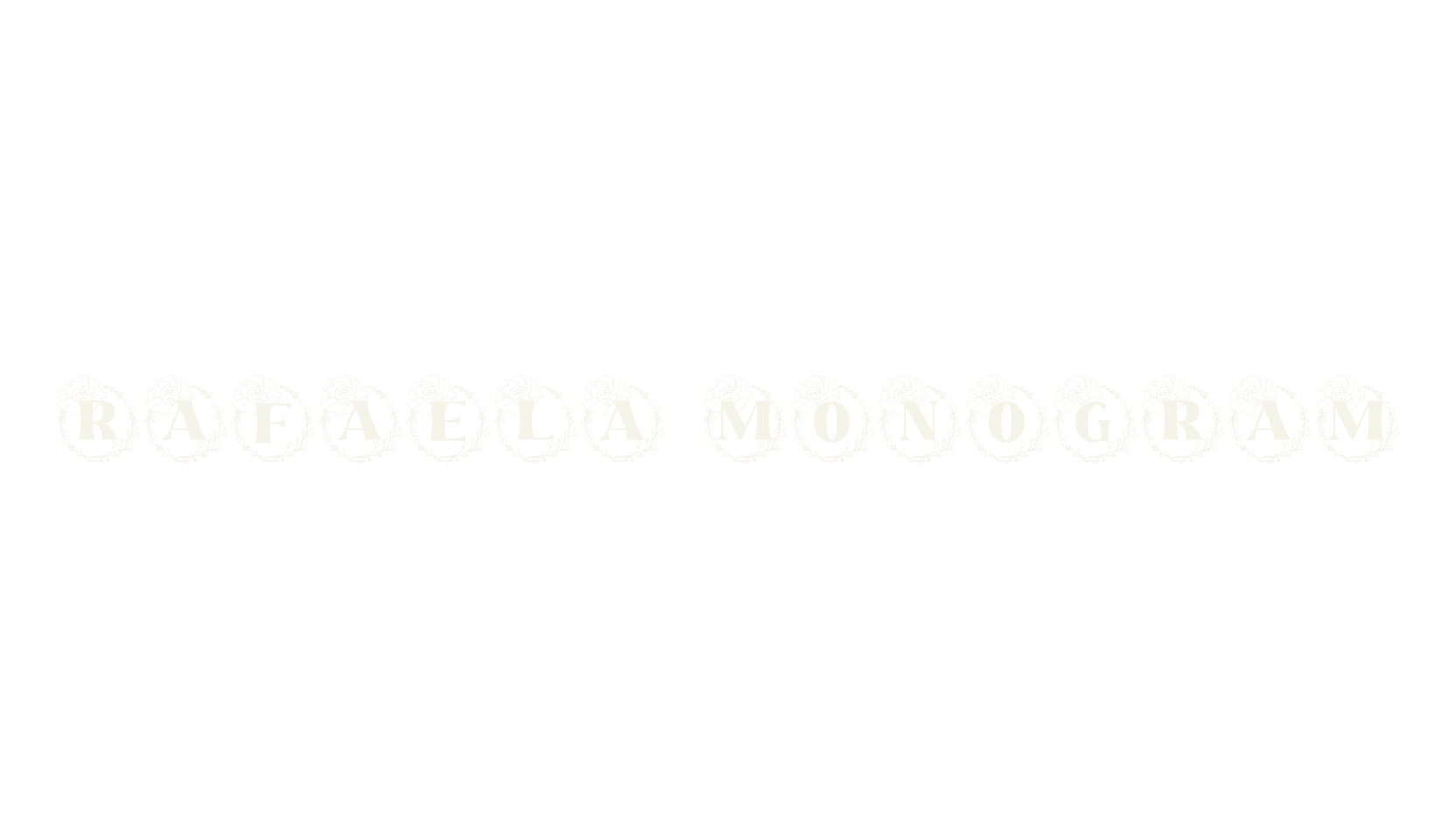 Rafaela Monogram, monogram font preview