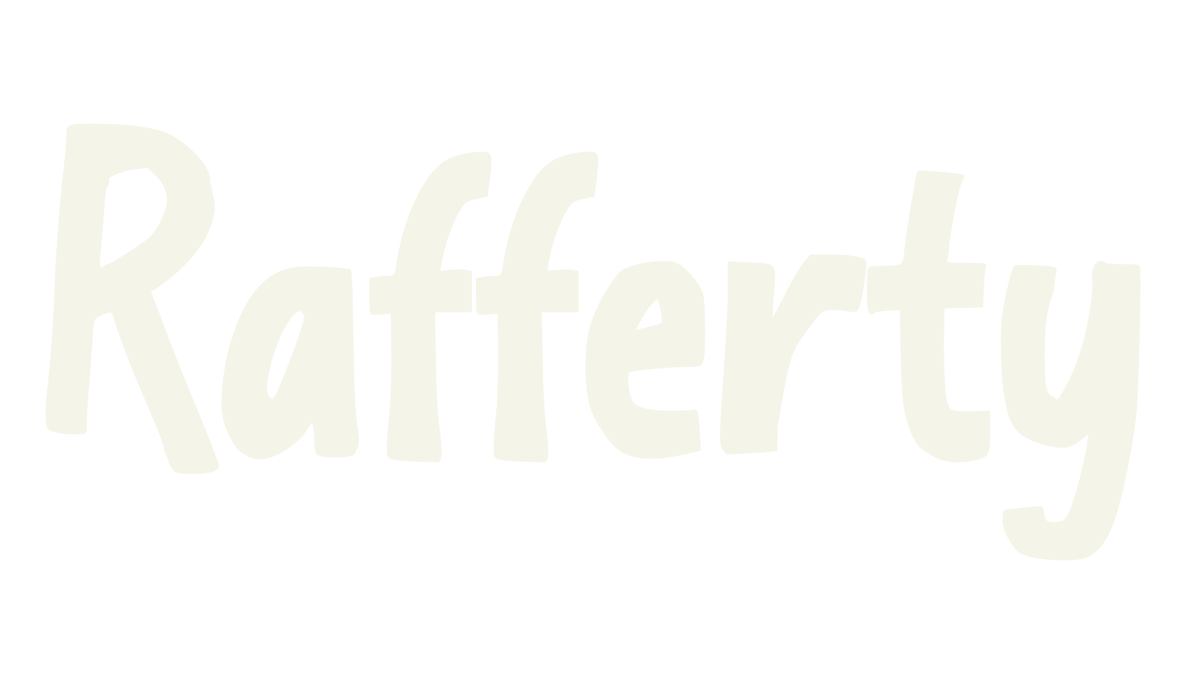 Rafferty, poster font preview