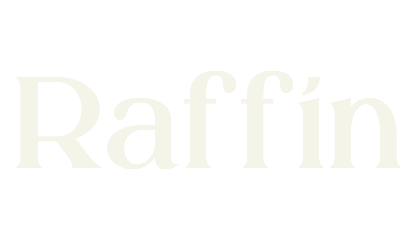 Raffin, typography font preview