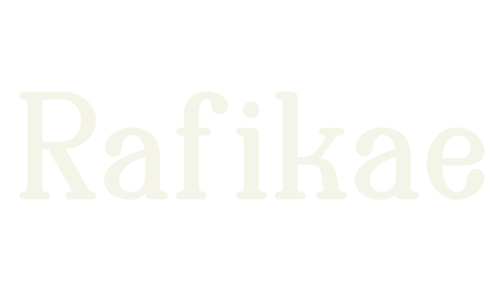 Rafikae, alphabet font preview
