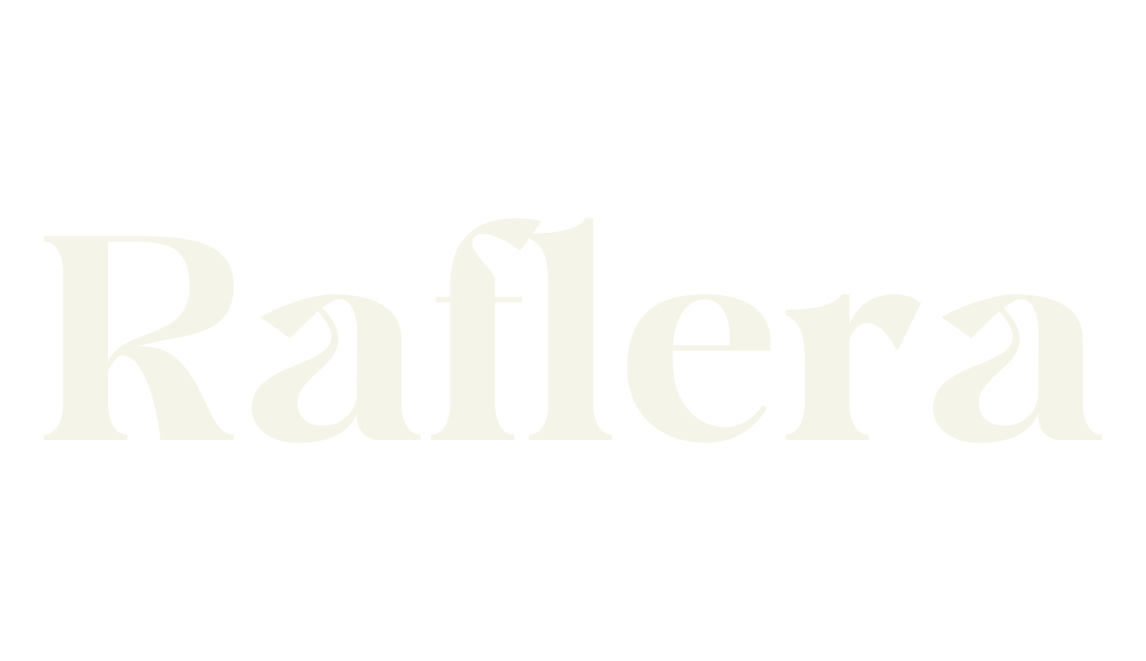 Raflera, bold font preview