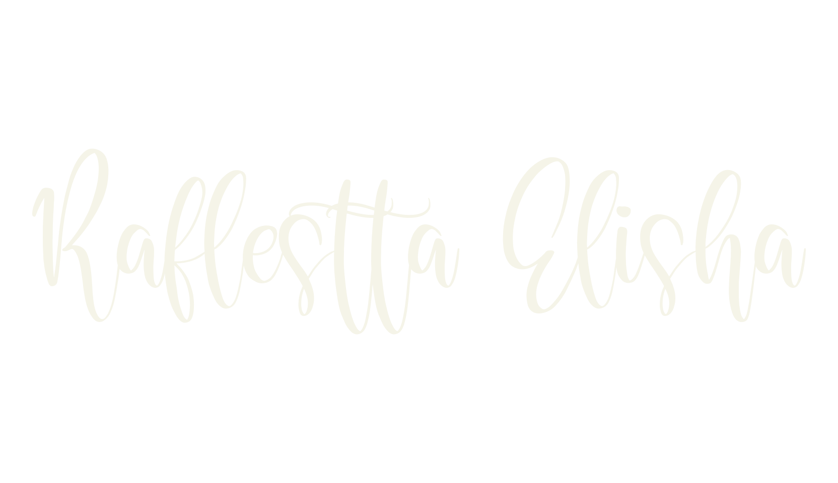 Raflestta Elisha, script font preview
