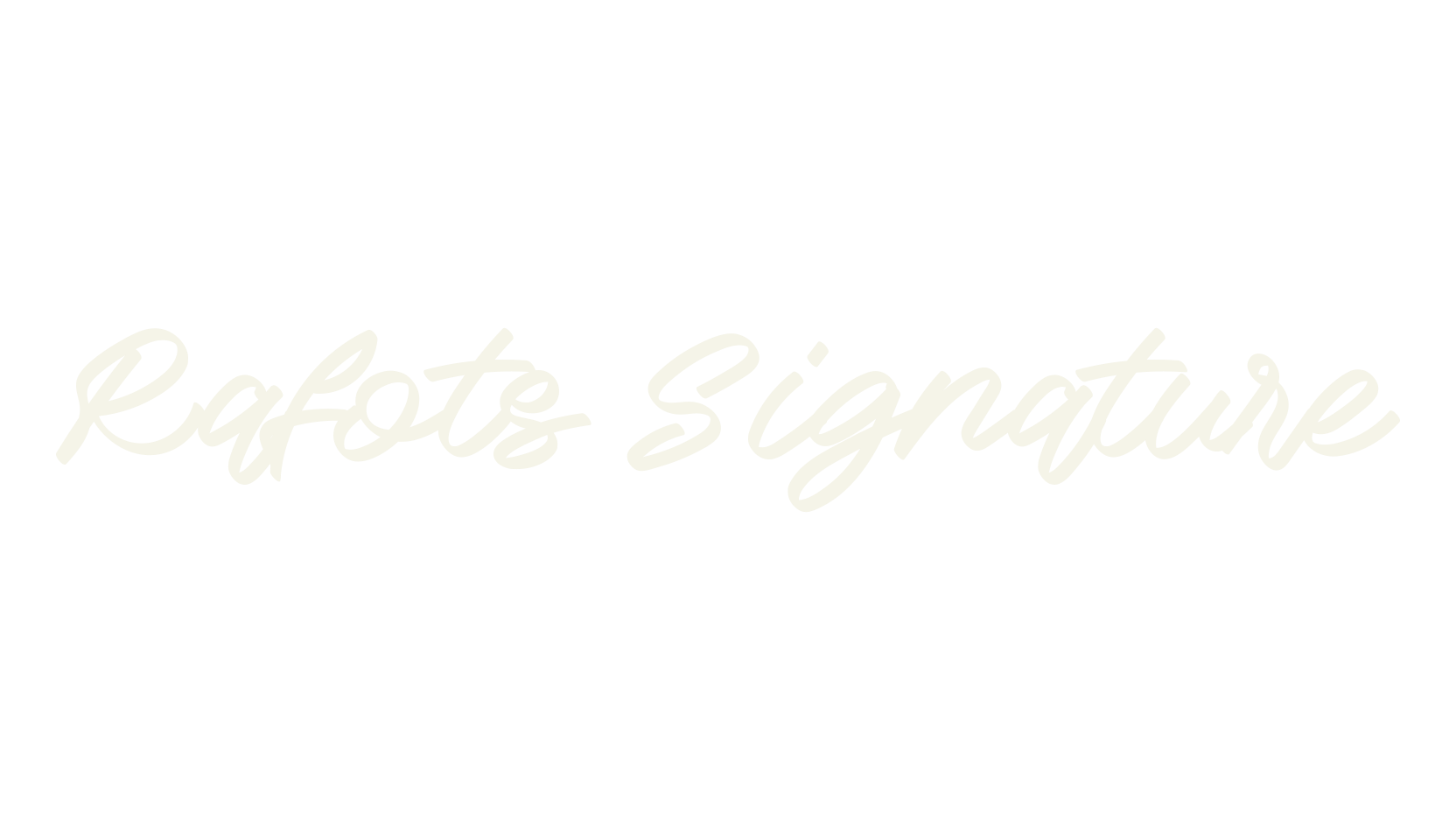 Rafots Signature, signature font preview