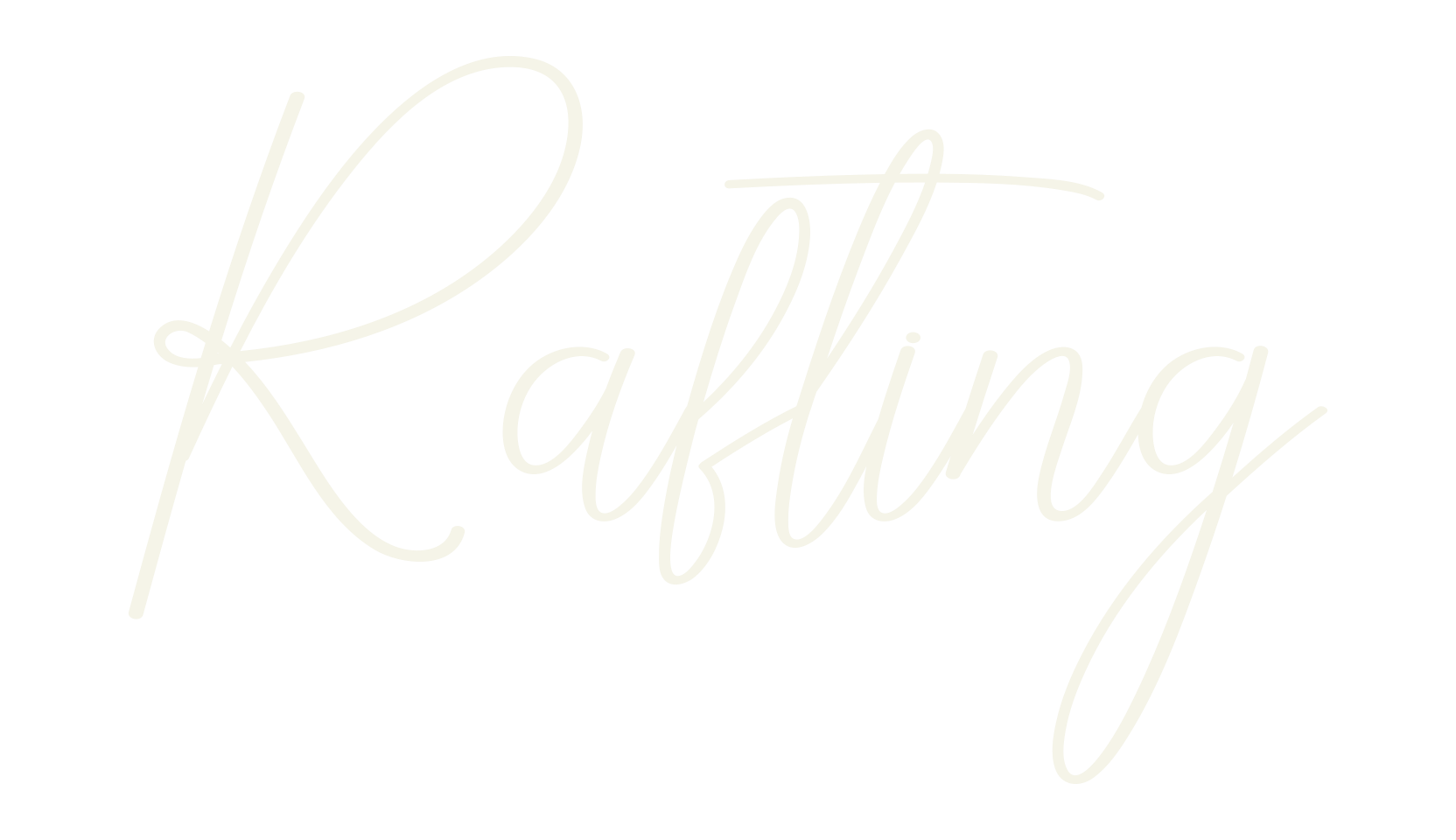 Rafting, handwriting font preview