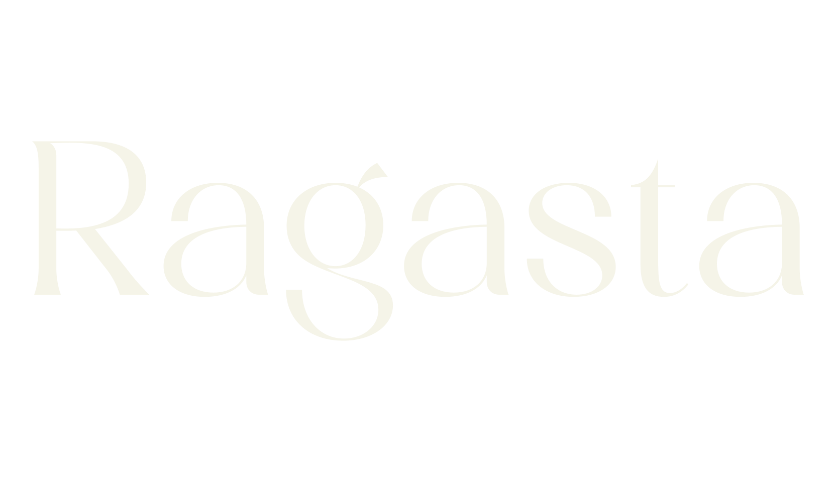 Ragasta, serif font preview