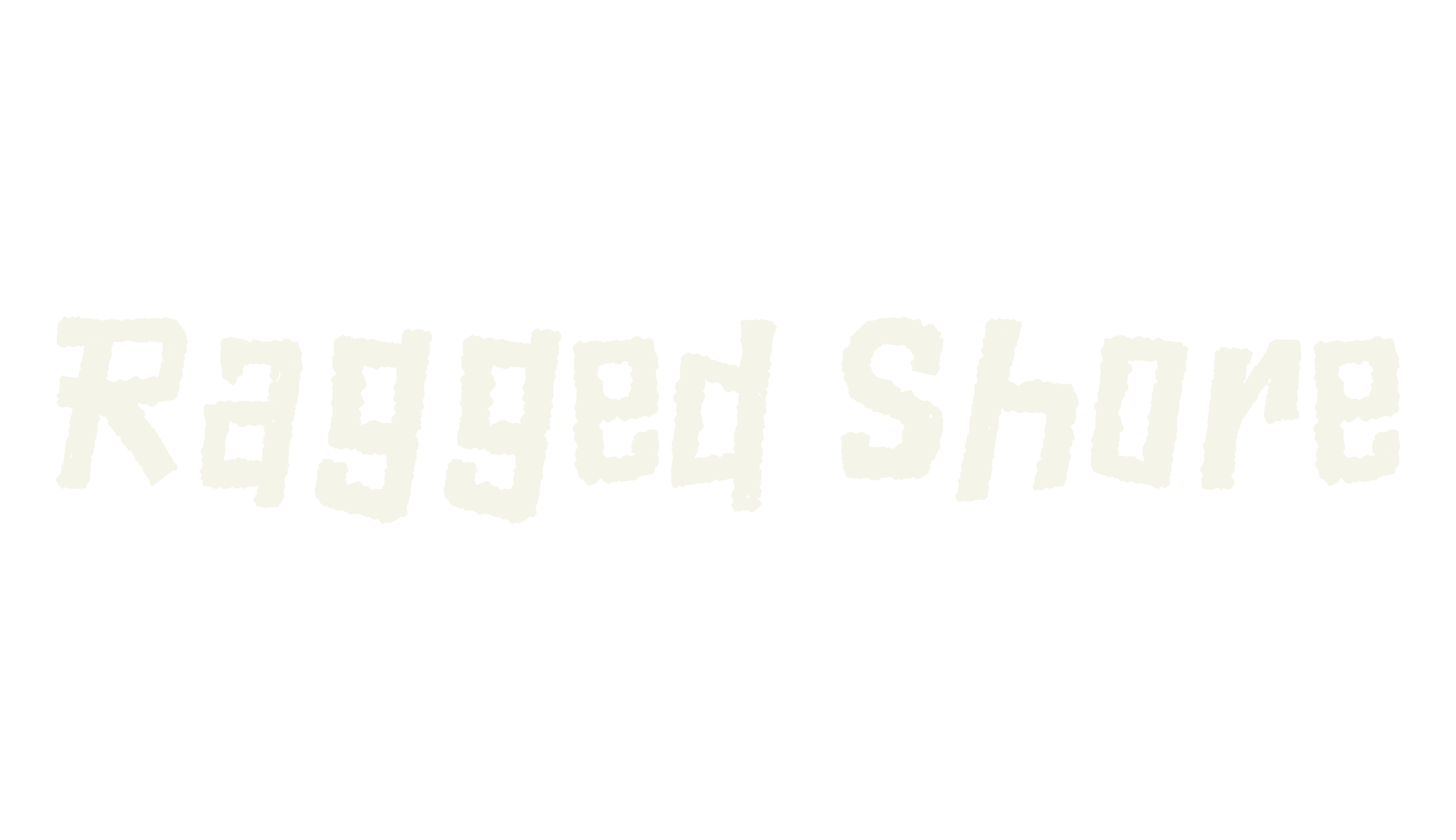 Ragged Shore, handwriting font preview