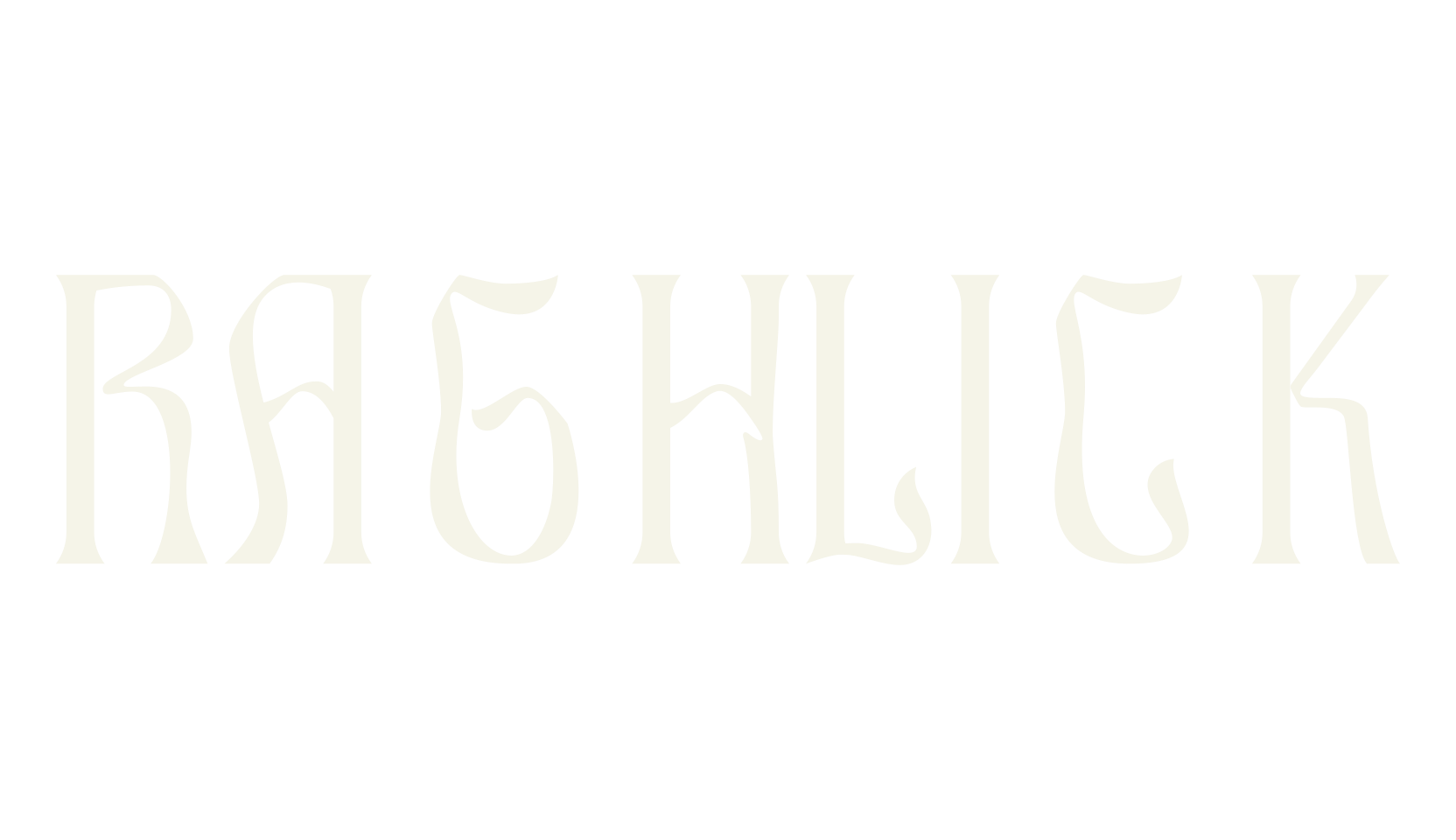 RAGHLICK, serif font preview