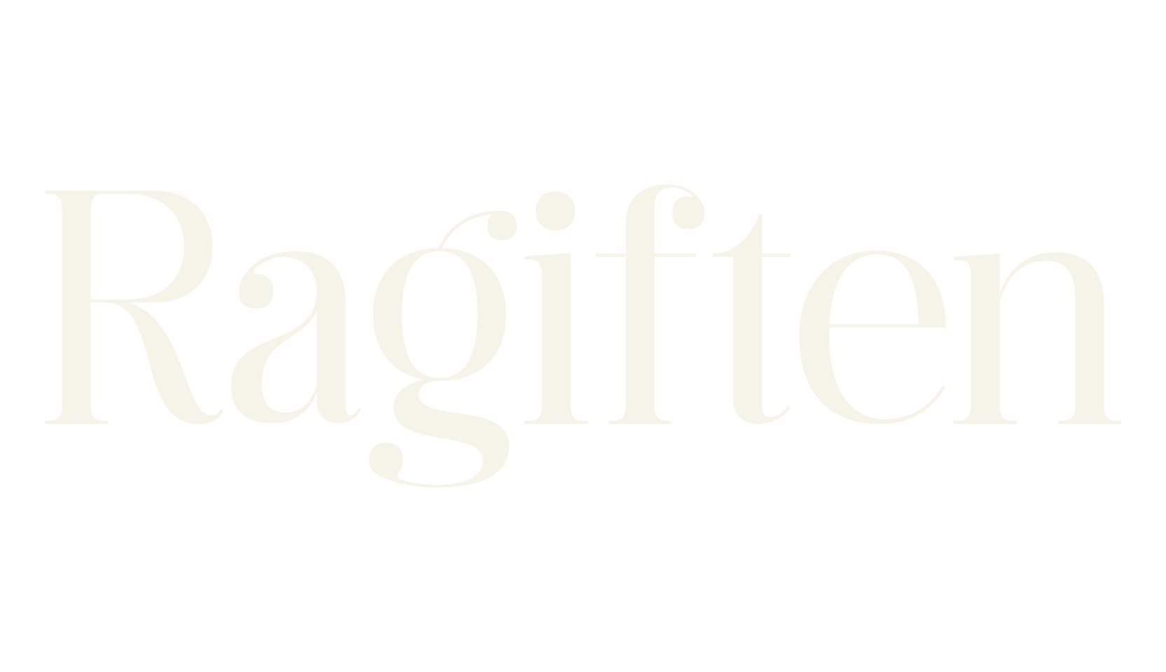 Ragiften, serif font preview